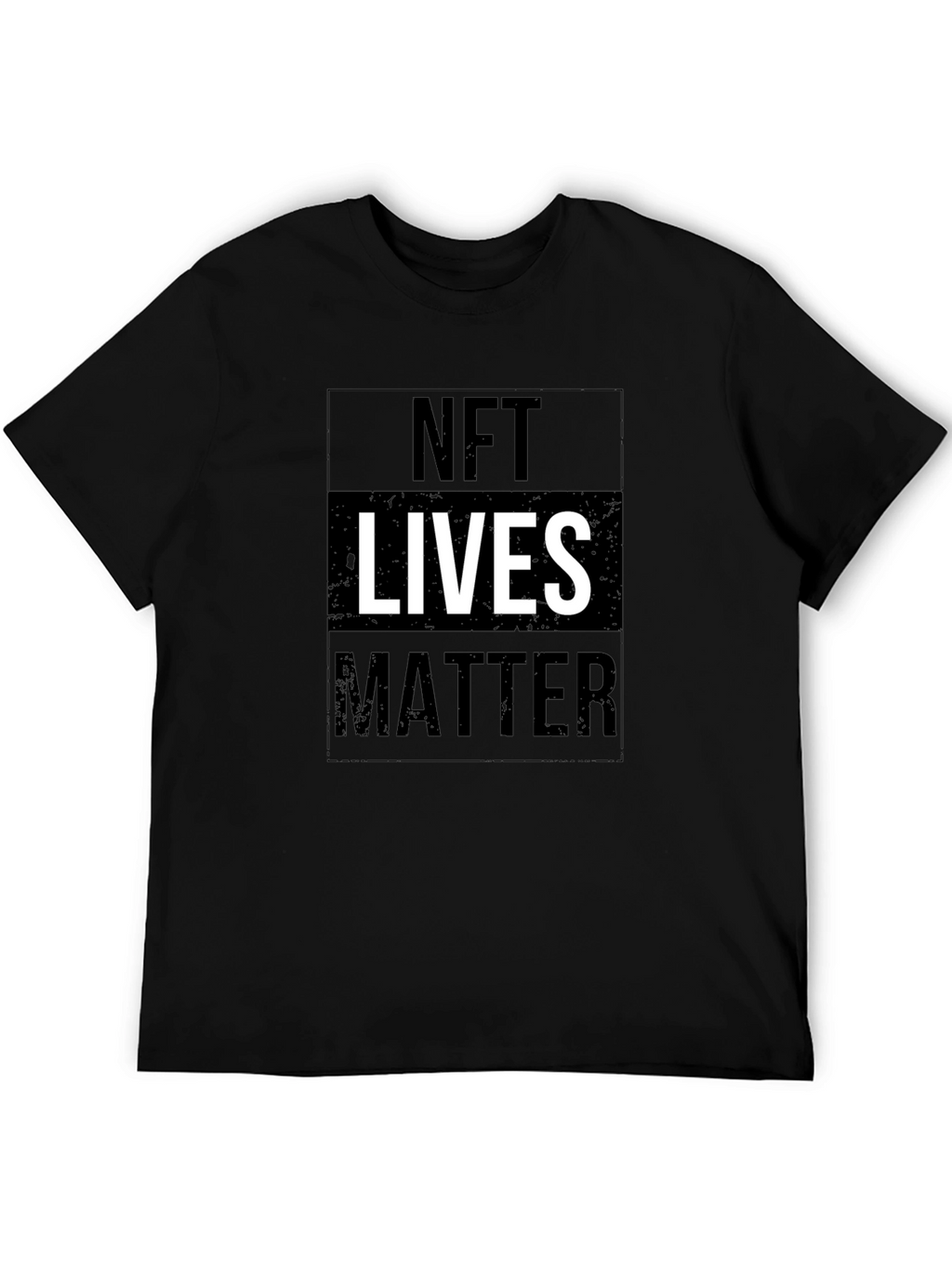 NFT Lives Matter Graphic Tee - Black Cotton T-Shirt