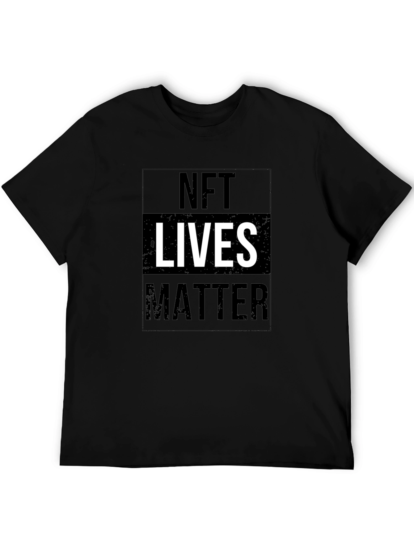 NFT Lives Matter Graphic Tee - Black Cotton T-Shirt