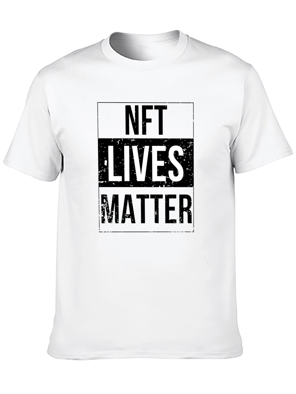 NFT Lives Matter Graphic Tee - Black Cotton T-Shirt