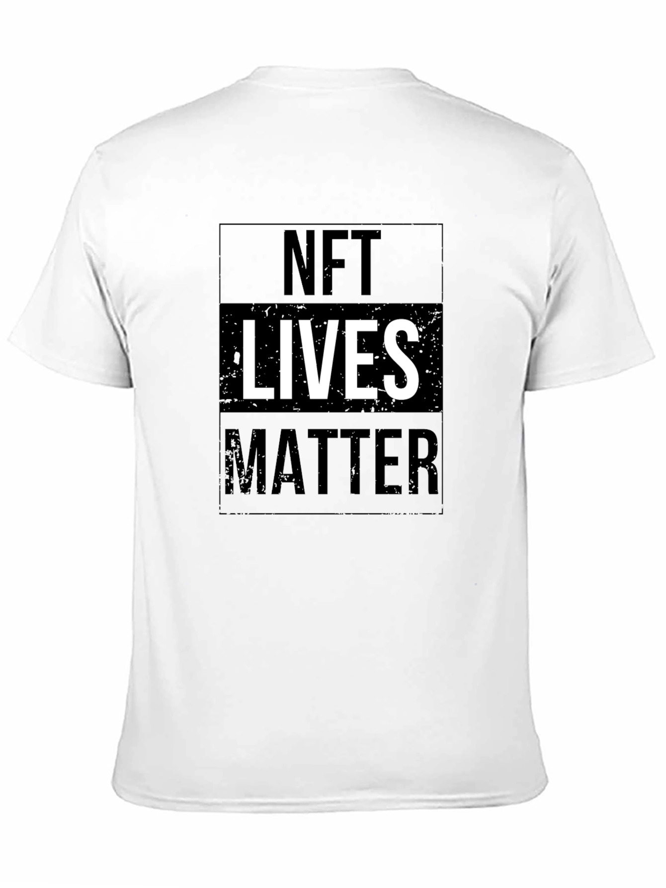 NFT Lives Matter Graphic Tee - Black Cotton T-Shirt