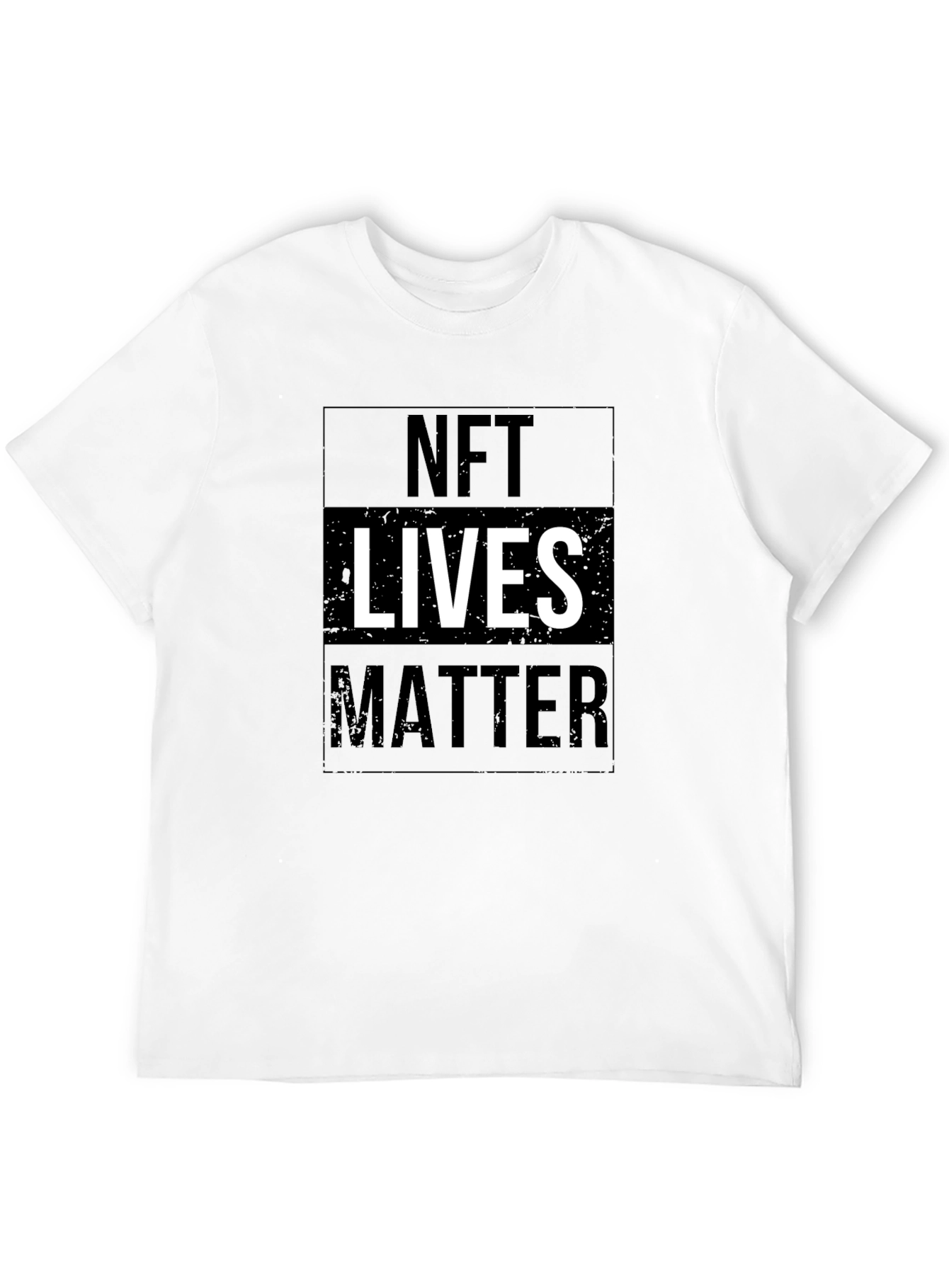 NFT Lives Matter Graphic Tee - Black Cotton T-Shirt