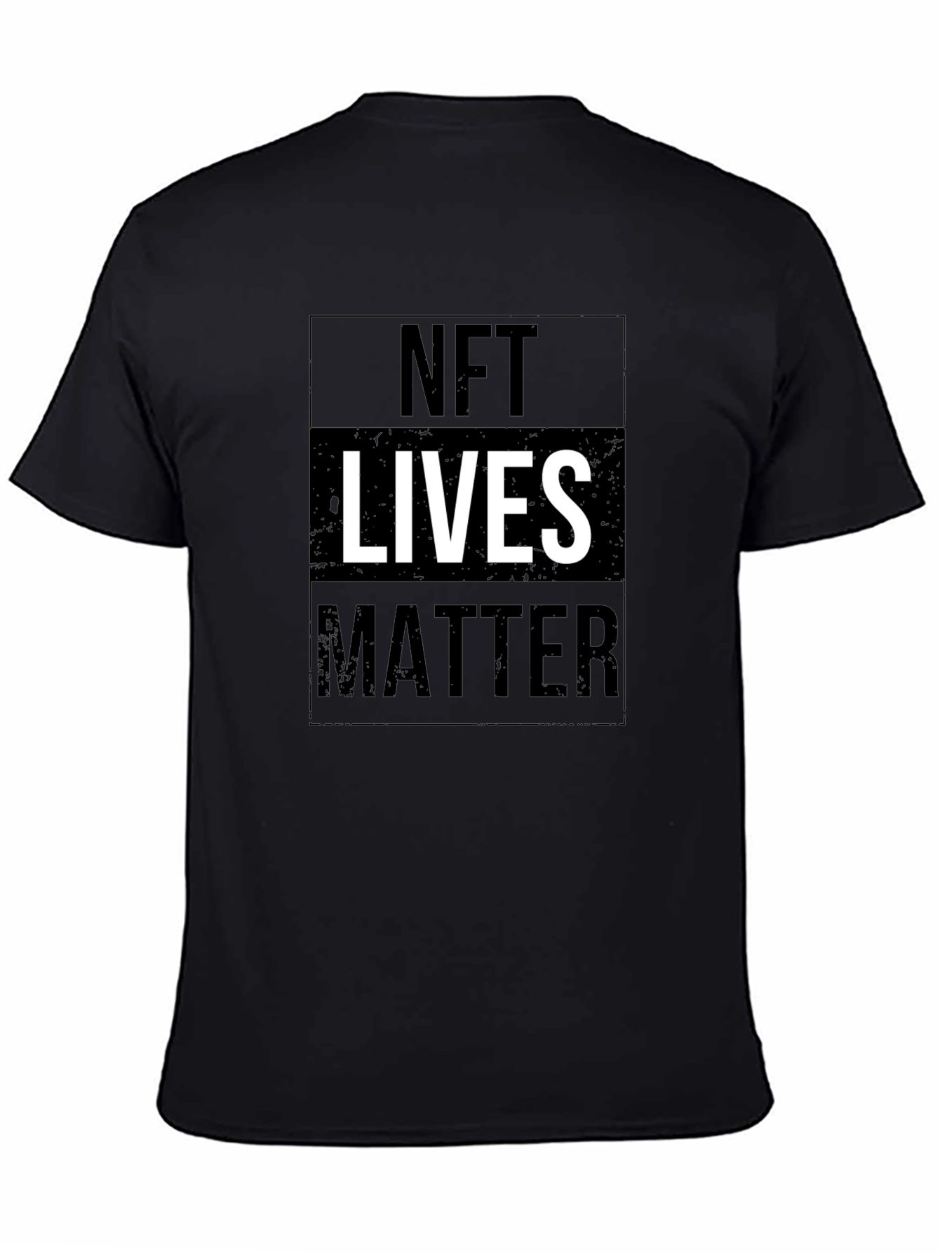 NFT Lives Matter Graphic Tee - Black Cotton T-Shirt