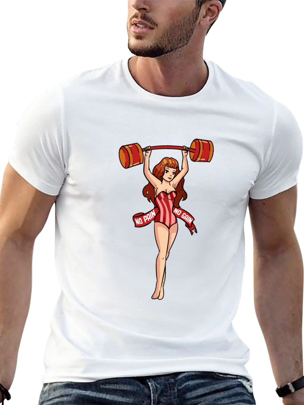 No Pain No Gain Womans Weightlifting T-Shirt