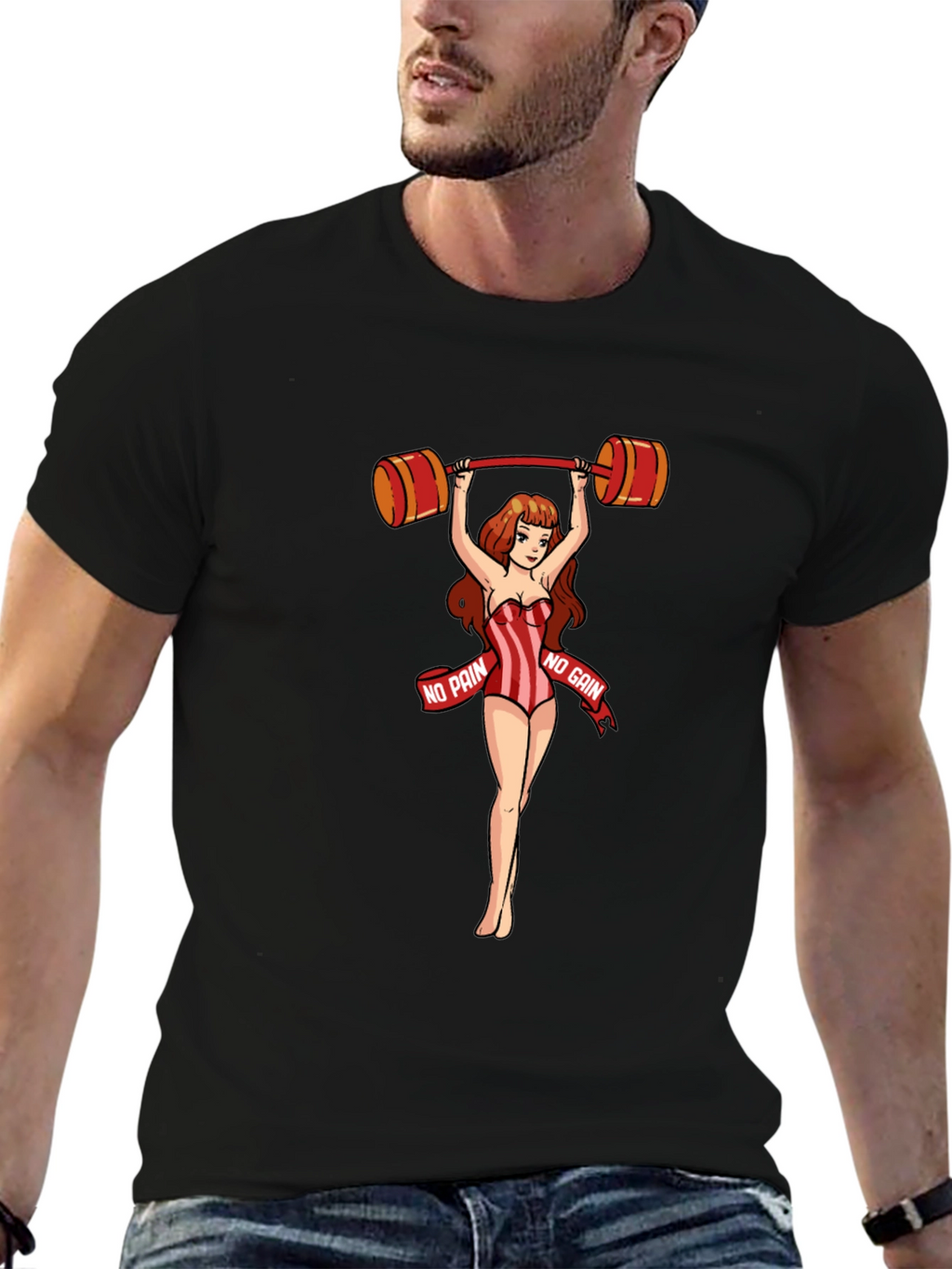 No Pain No Gain Womans Weightlifting T-Shirt