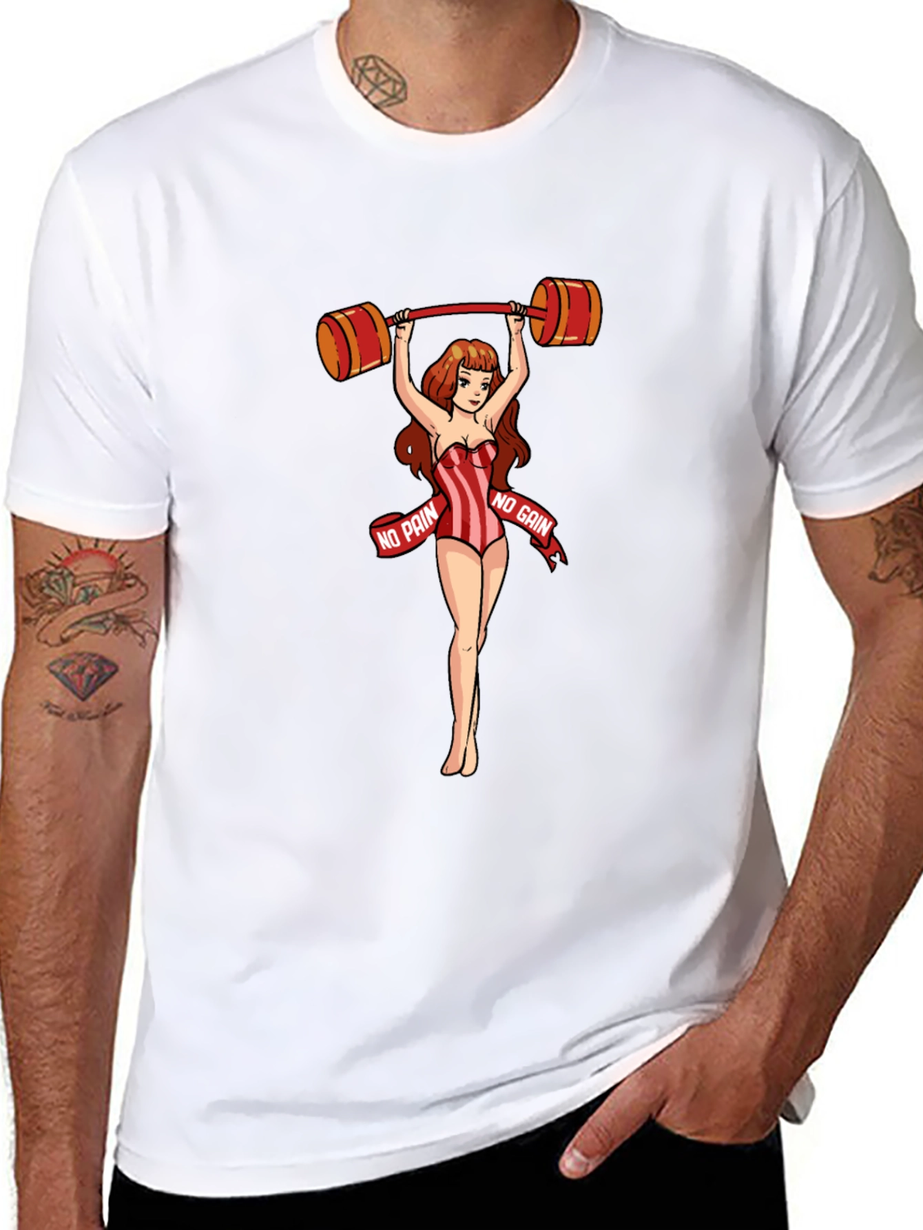 No Pain No Gain Womans Weightlifting T-Shirt