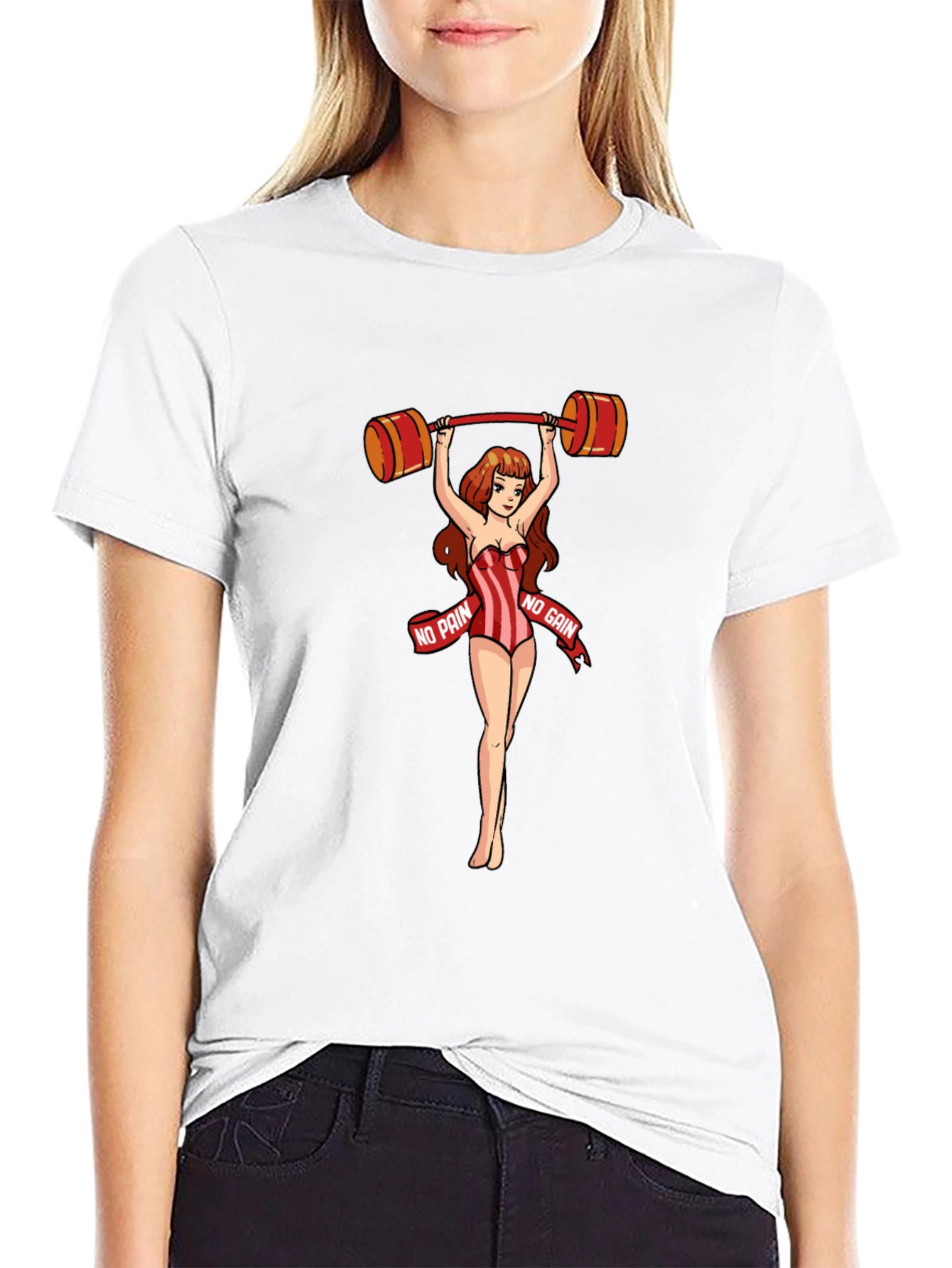 No Pain No Gain Womans Weightlifting T-Shirt