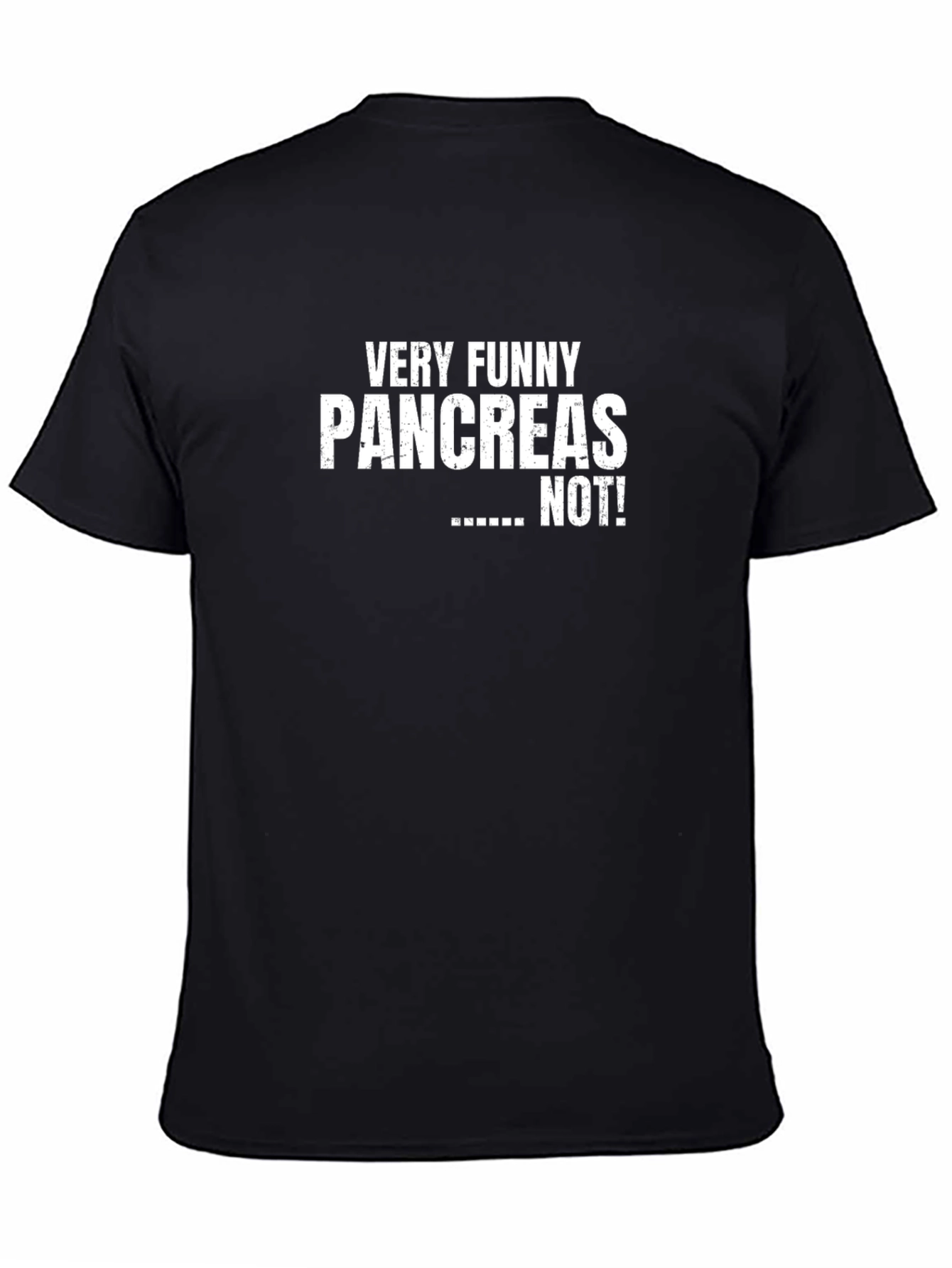 Funny Pancreas Graphic T-Shirt - Black