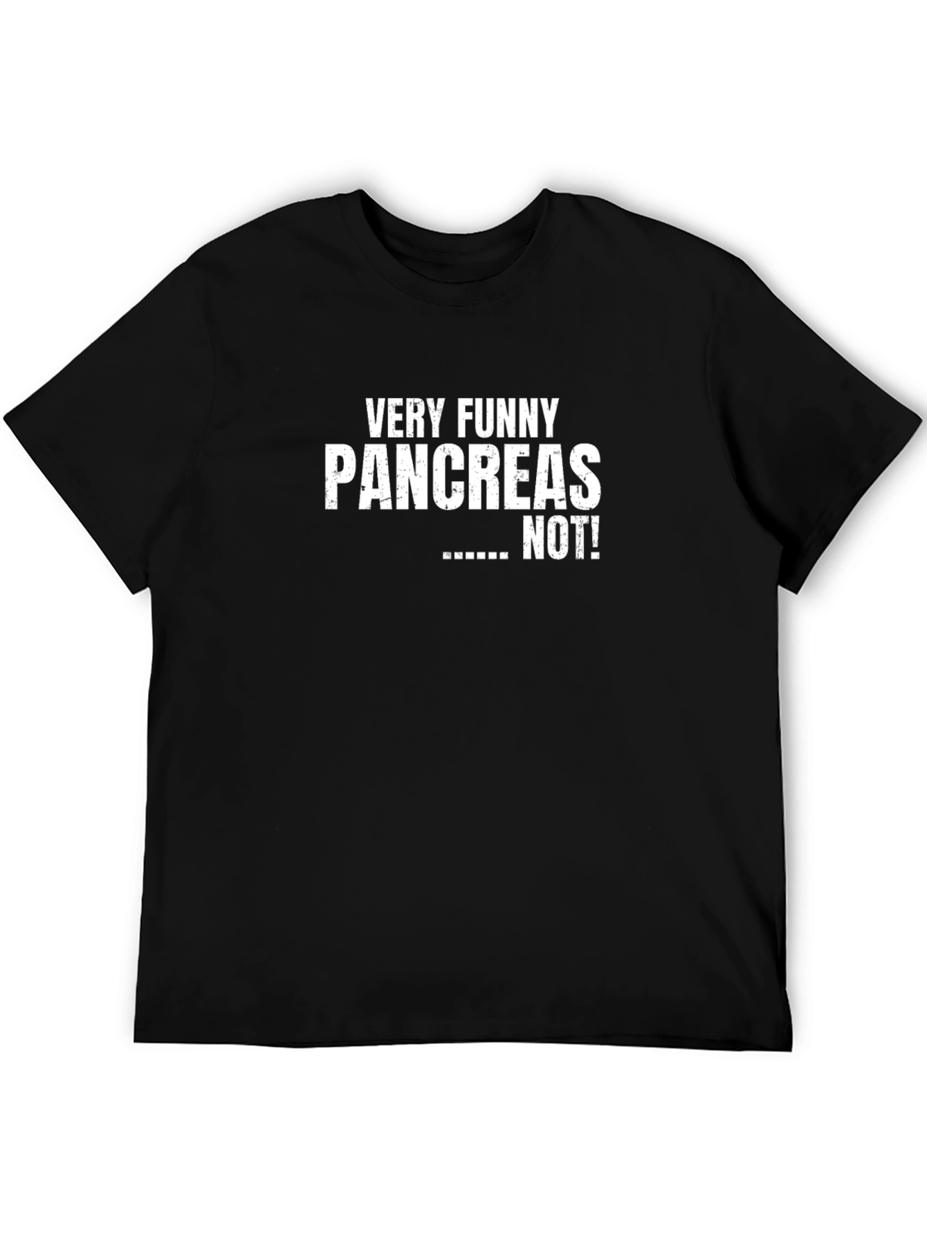 Funny Pancreas Graphic T-Shirt - Black