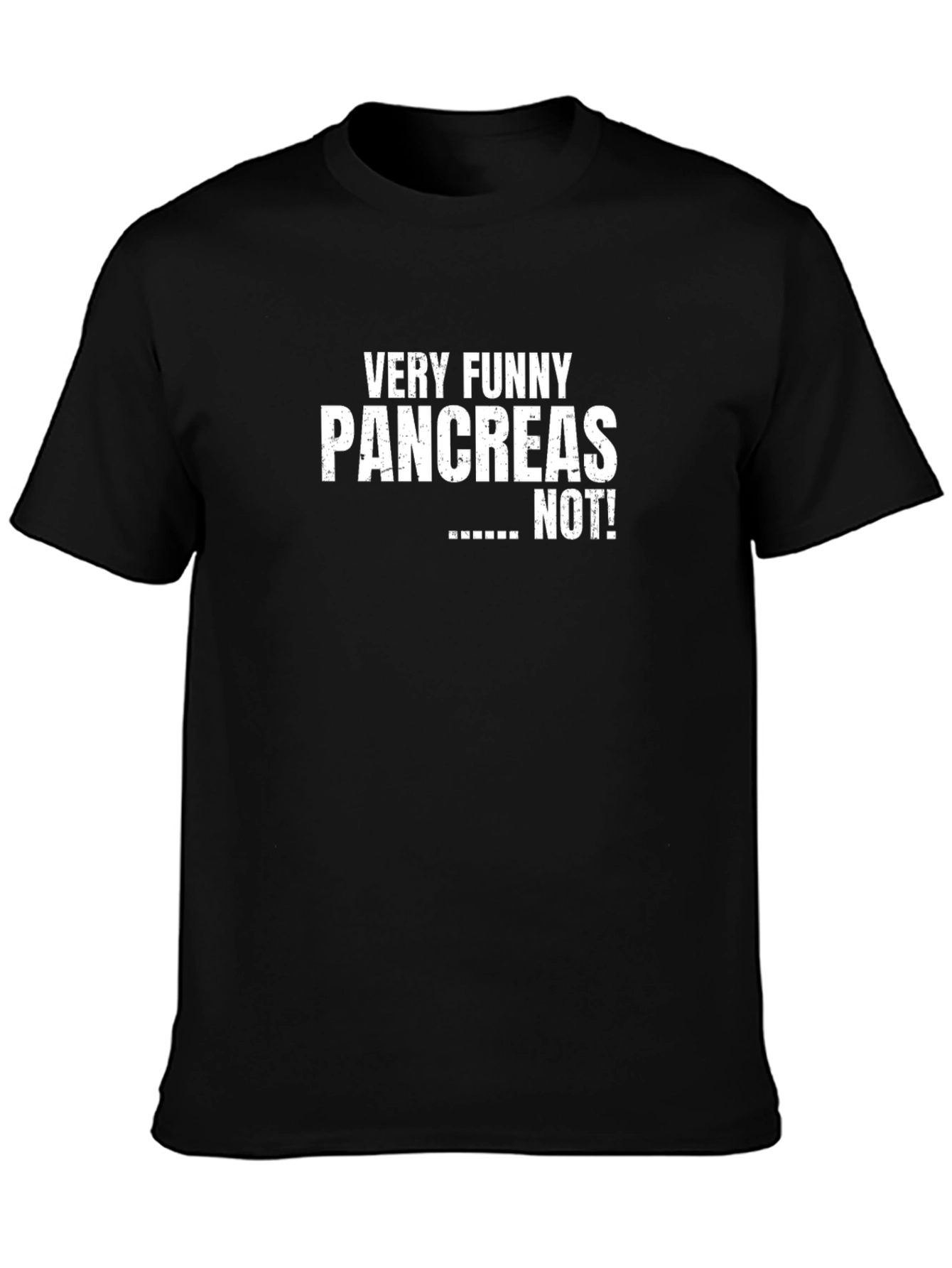 Funny Pancreas Graphic T-Shirt - Black