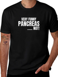 Funny Pancreas Graphic T-Shirt - Black