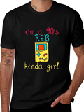 90s R&B Kinda Girl Black Graphic Tee