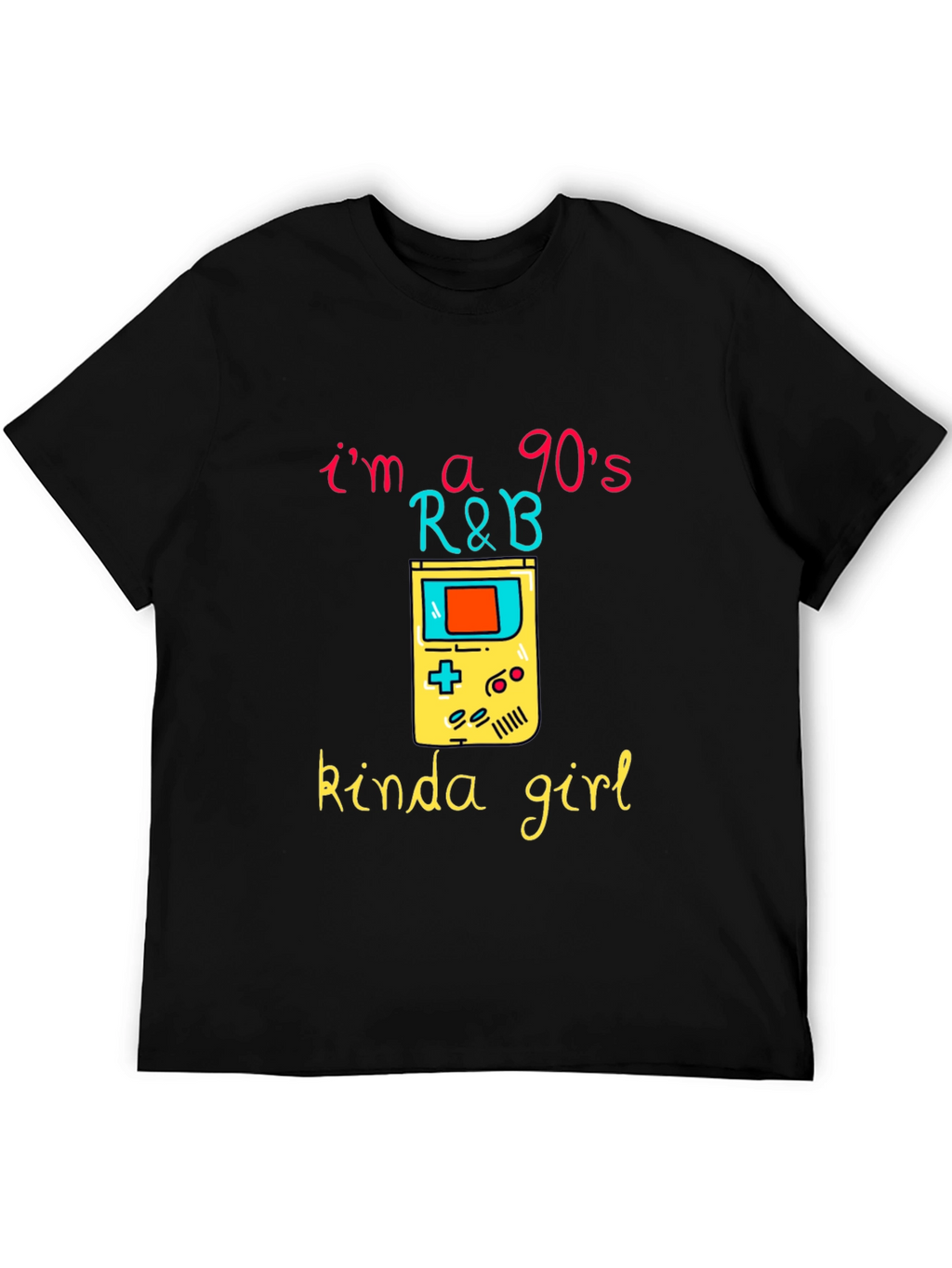 90s R&B Kinda Girl Black Graphic Tee