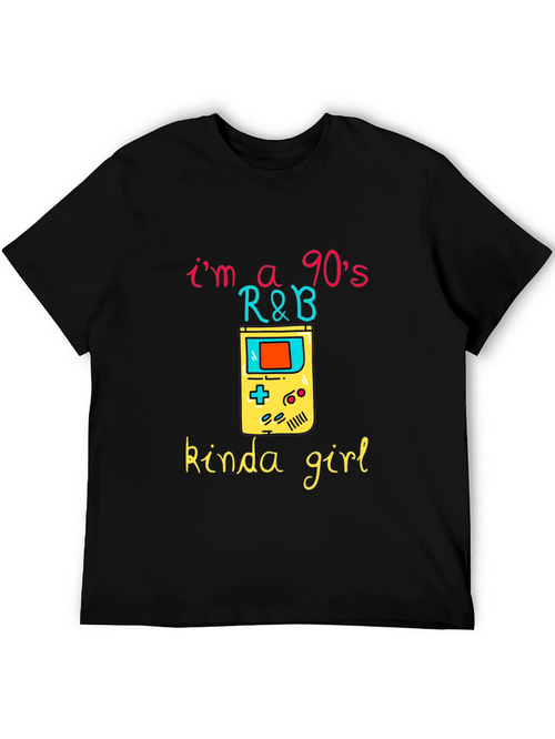 90s R&B Kinda Girl Black Graphic Tee