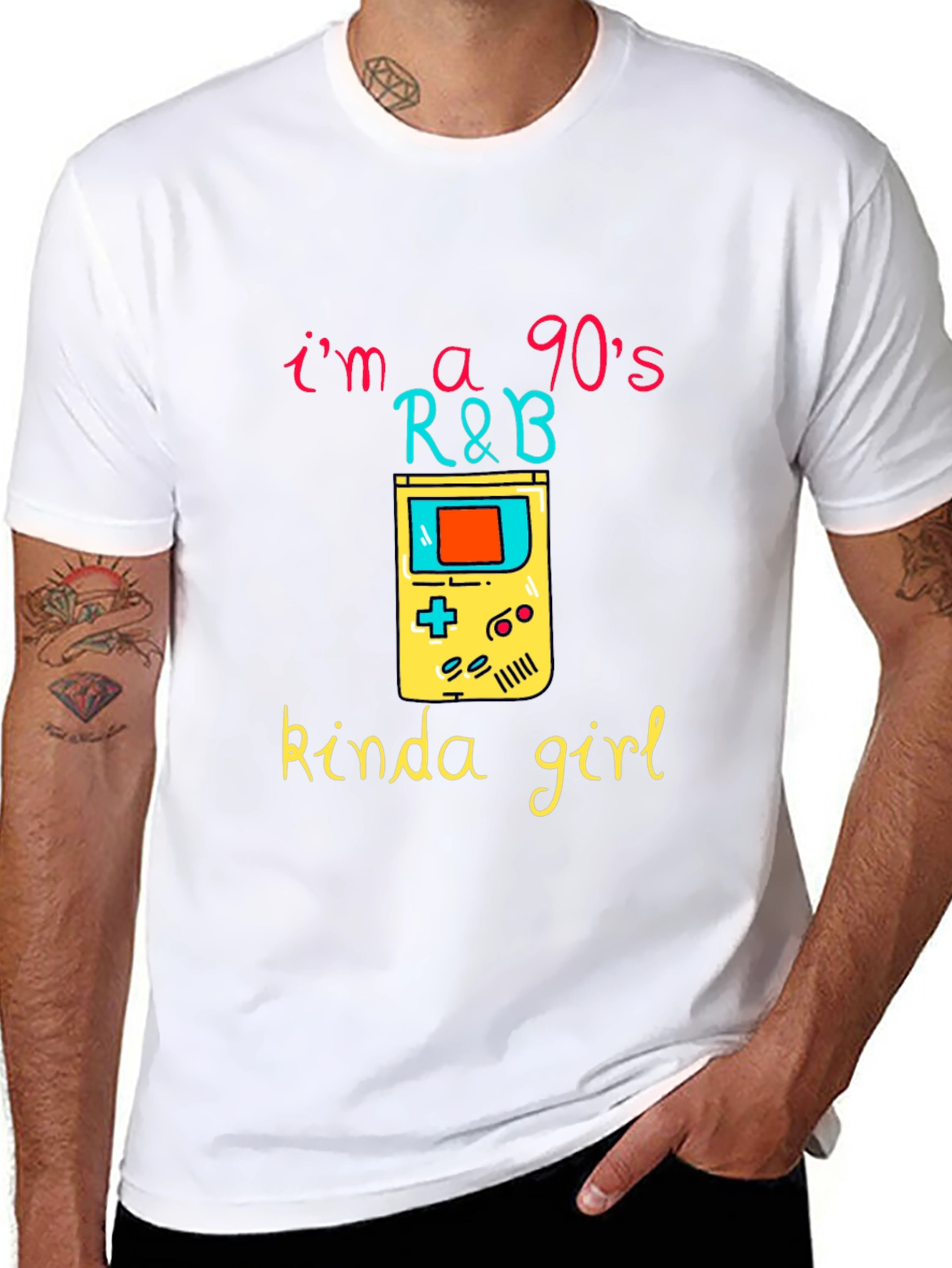 90s R&B Kinda Girl Black Graphic Tee