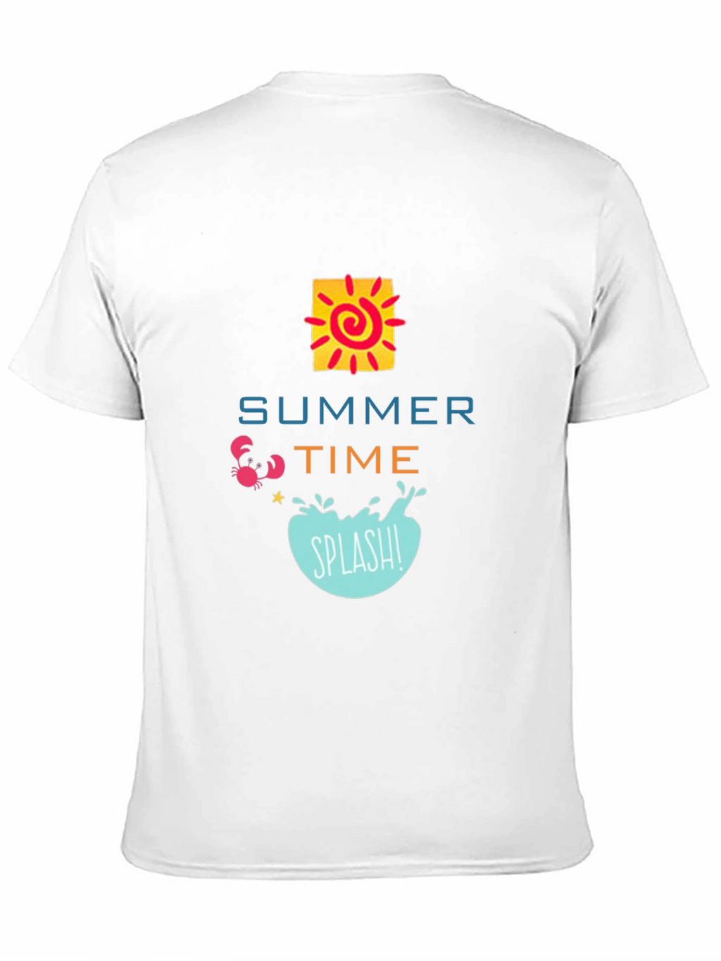 Summer Time Graphic Black T-Shirt