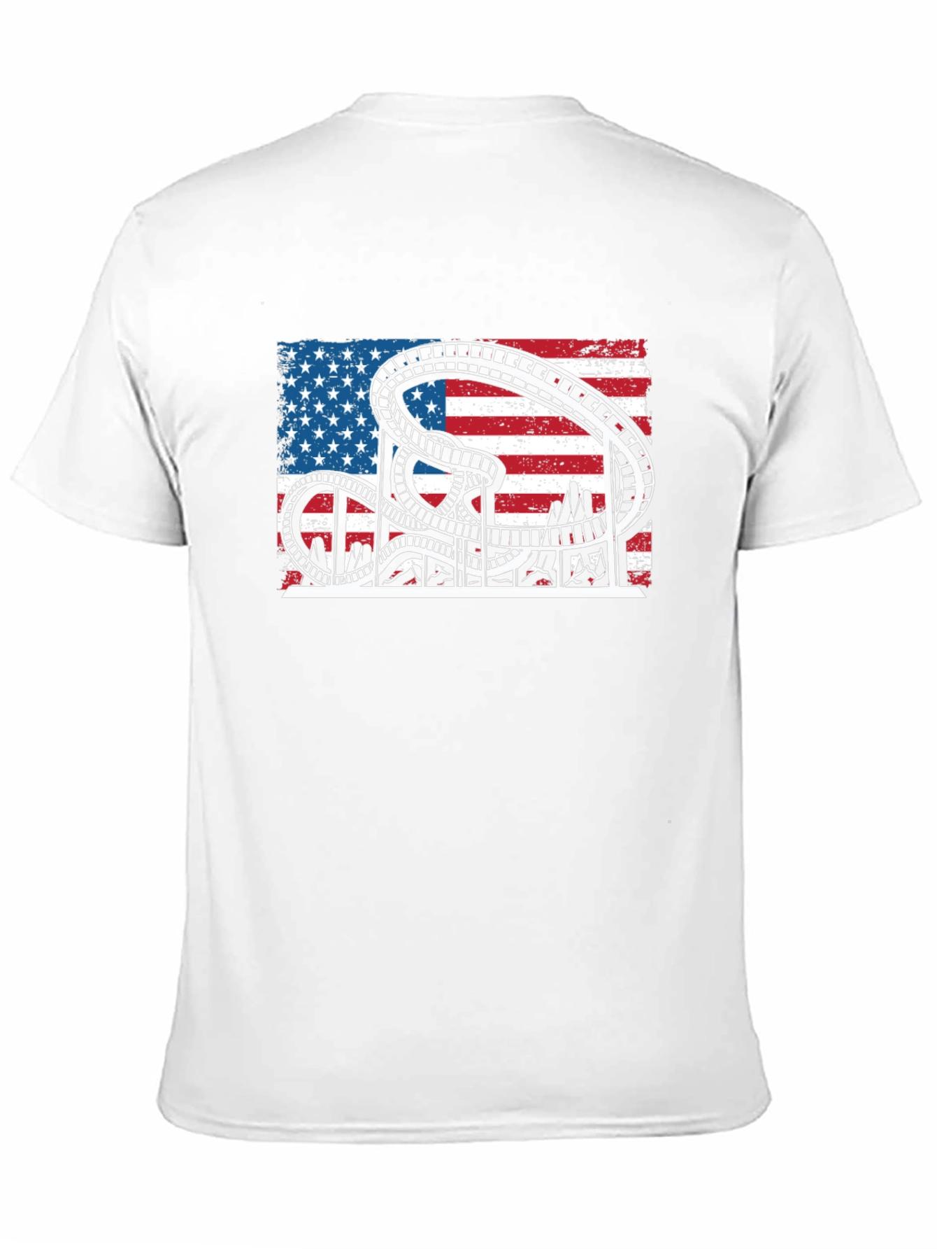 American Flag Roller Coaster T-Shirt