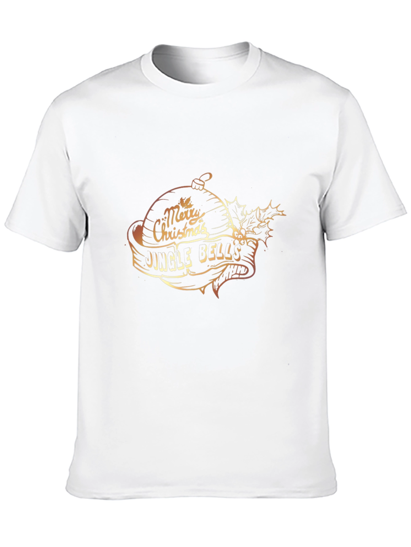 Festive Merry Christmas Jingle Bells Graphic T-Shirt