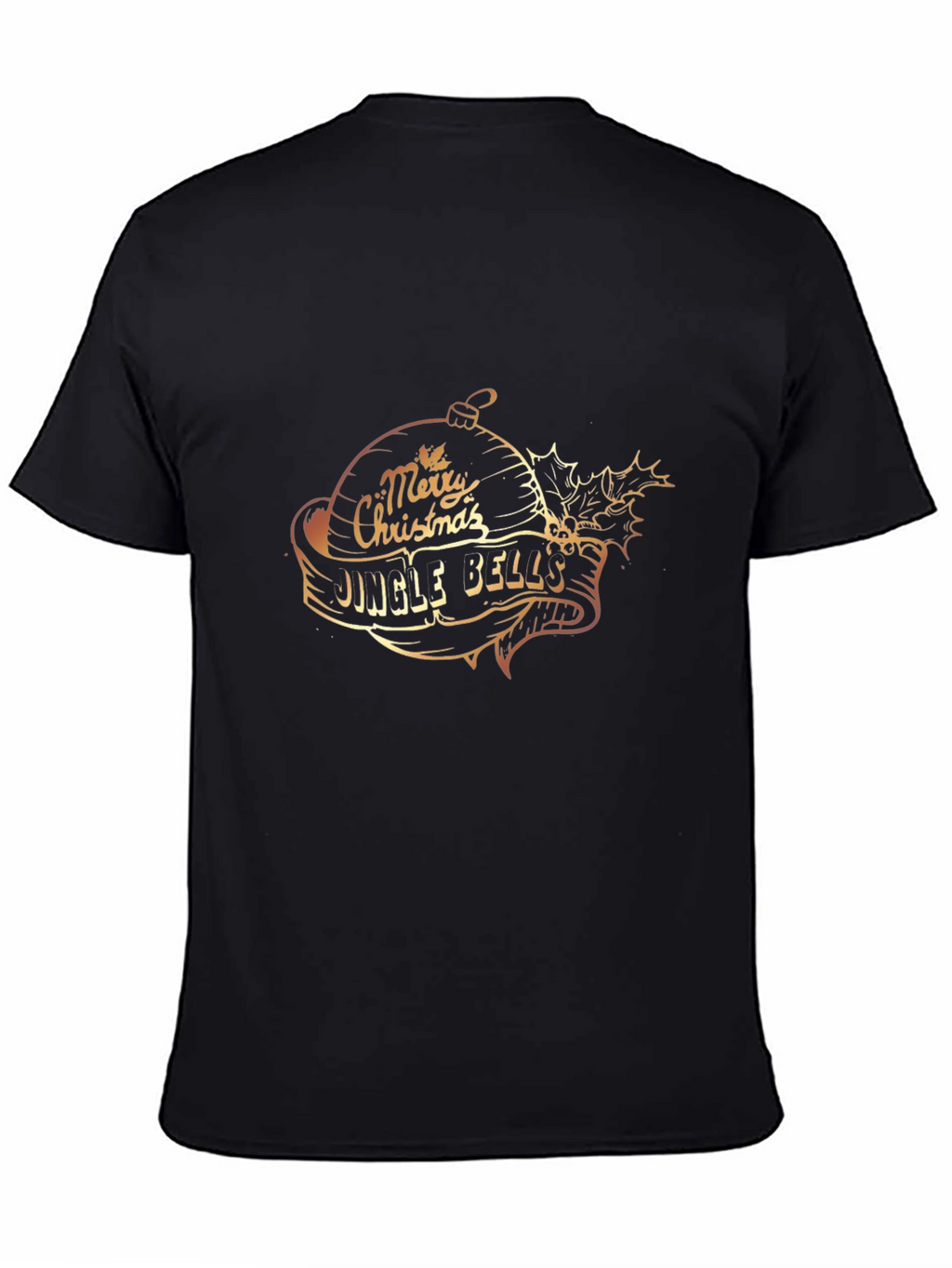 Festive Merry Christmas Jingle Bells Graphic T-Shirt