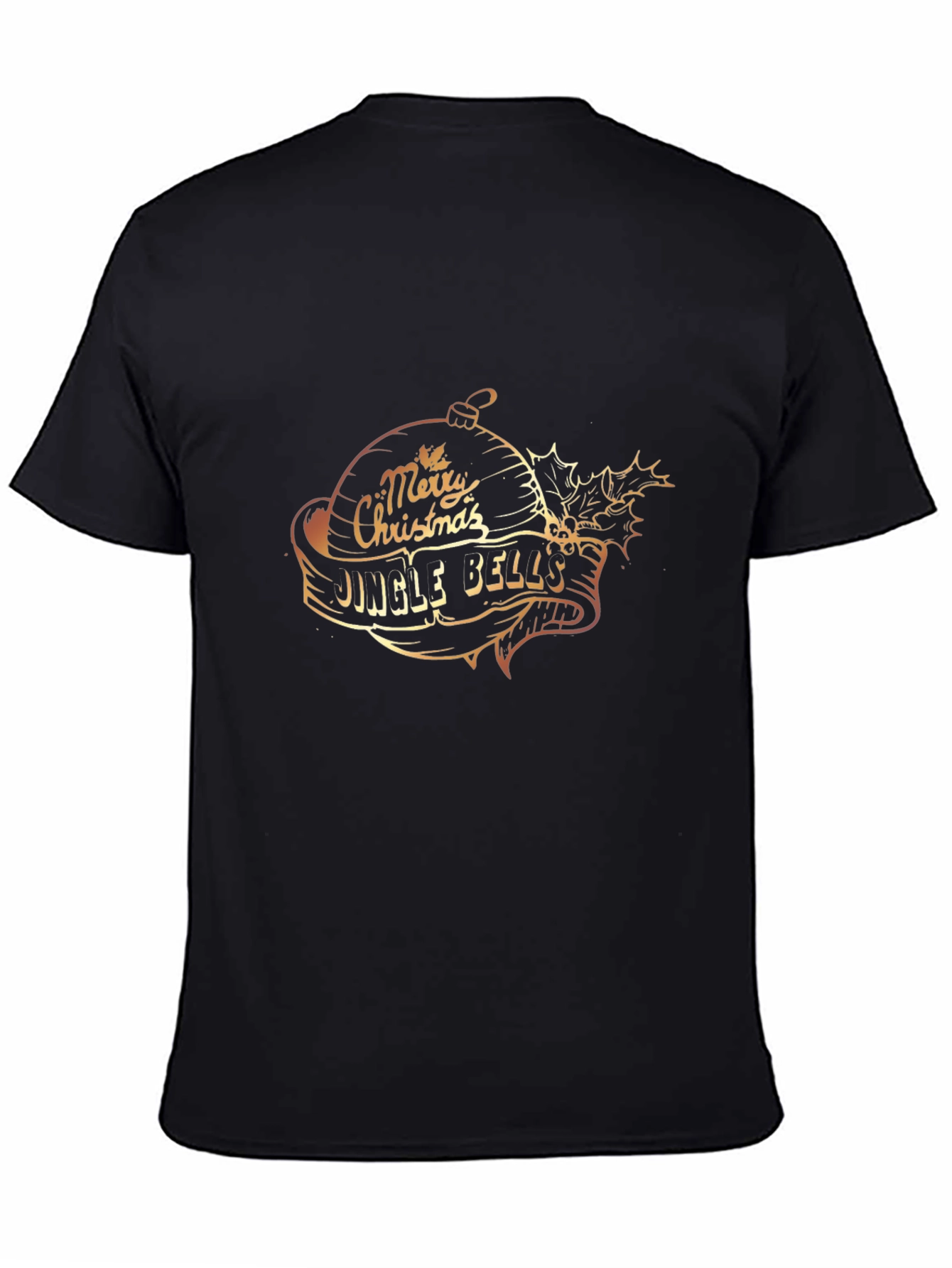 Festive Merry Christmas Jingle Bells Graphic T-Shirt