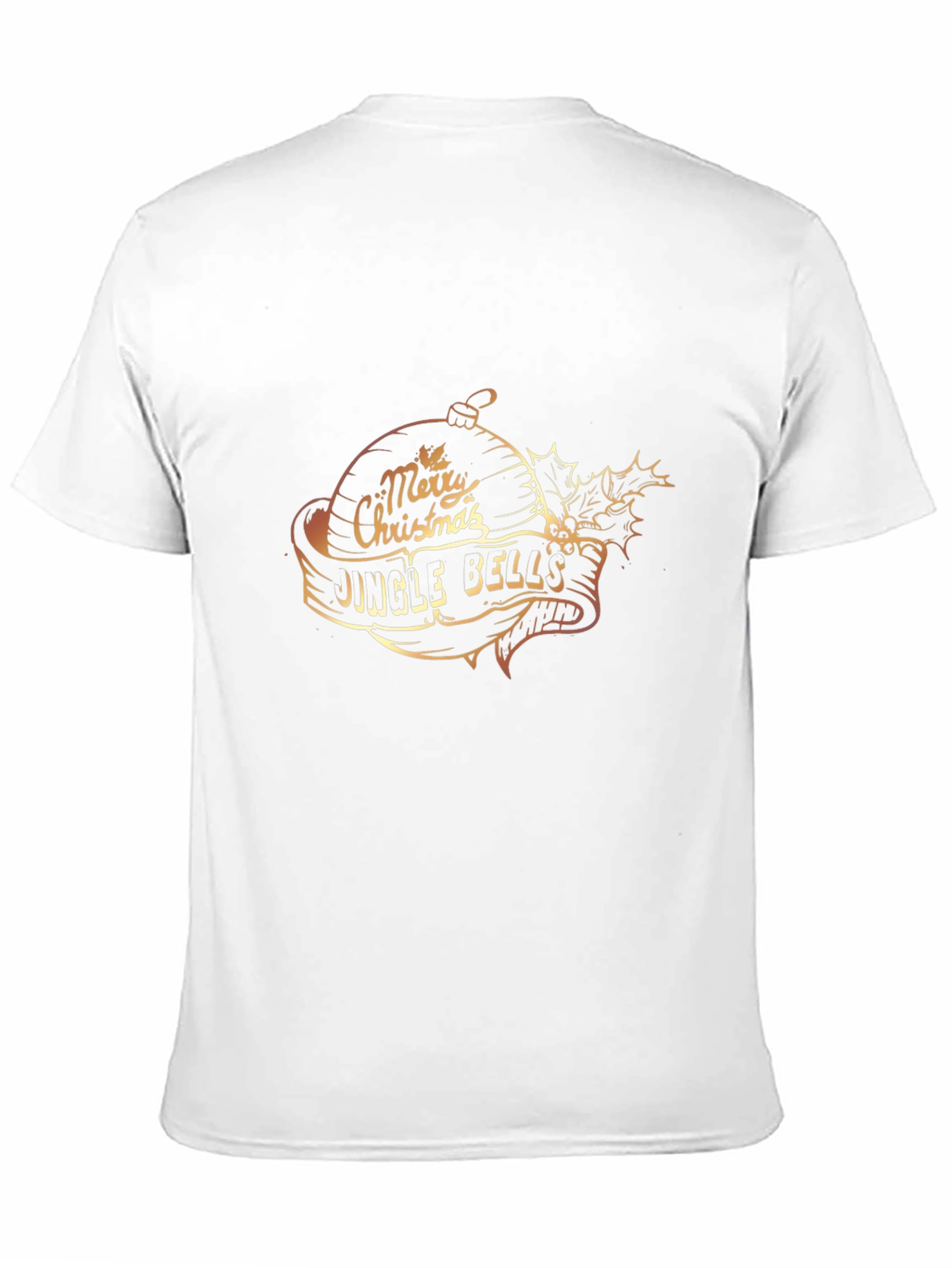 Festive Merry Christmas Jingle Bells Graphic T-Shirt