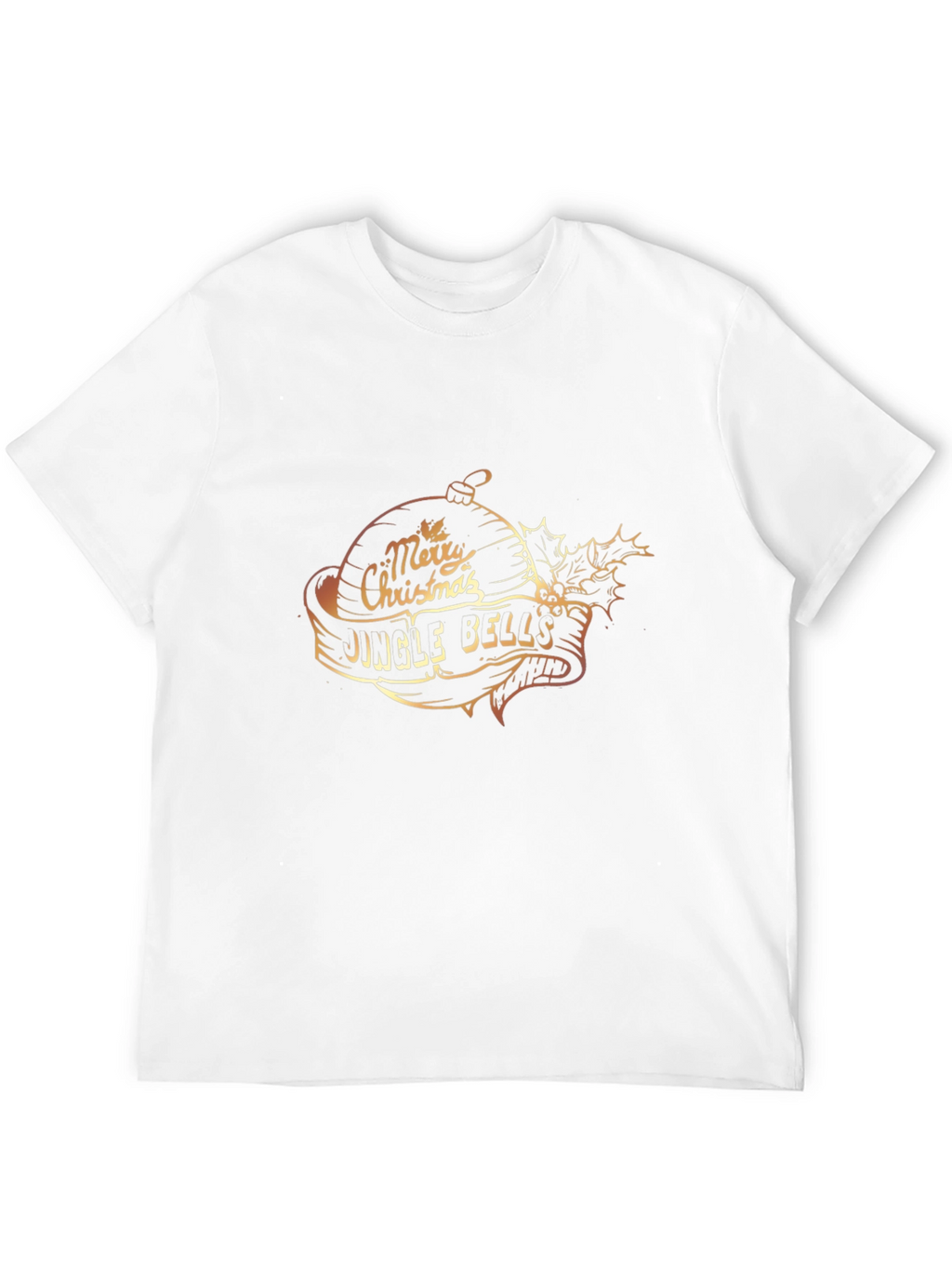 Festive Merry Christmas Jingle Bells Graphic T-Shirt