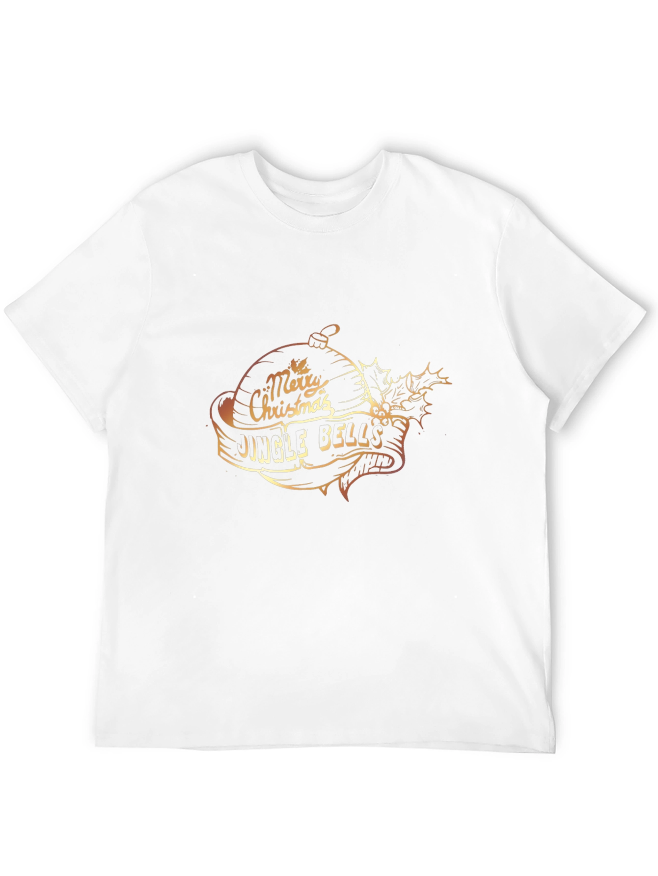 Festive Merry Christmas Jingle Bells Graphic T-Shirt