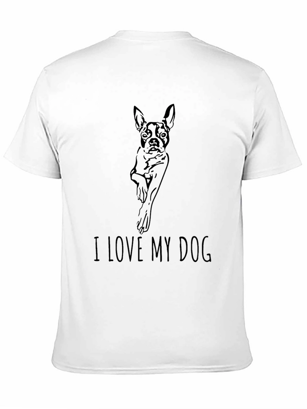 I Love My Dog Black T-Shirt