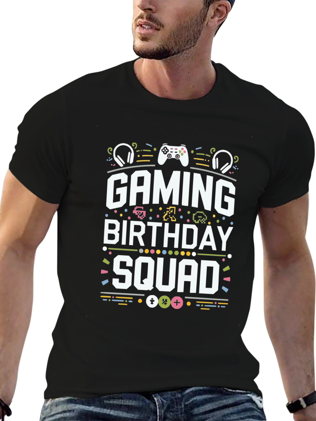 Gaming Birthday Squad Tee - Gamer Party T-Shirt