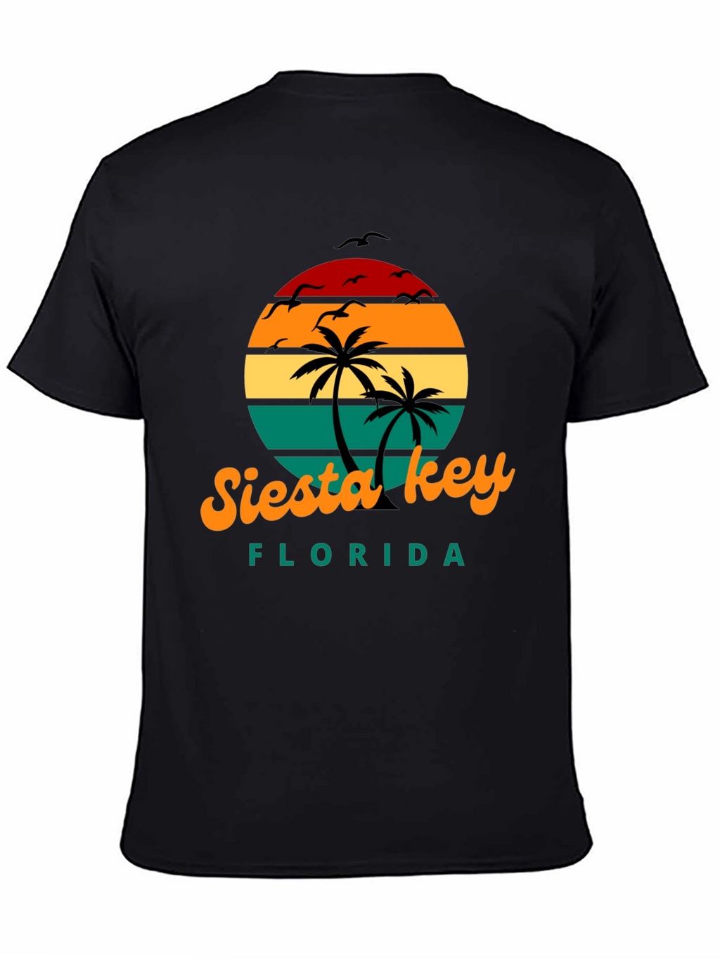 Siesta Key Florida Retro Sunset T-Shirt