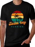 Siesta Key Florida Retro Sunset T-Shirt