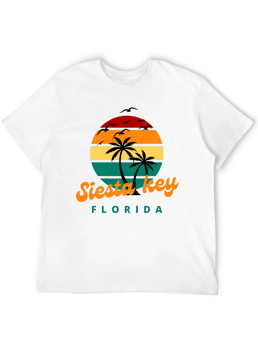 Siesta Key Florida Retro Sunset T-Shirt