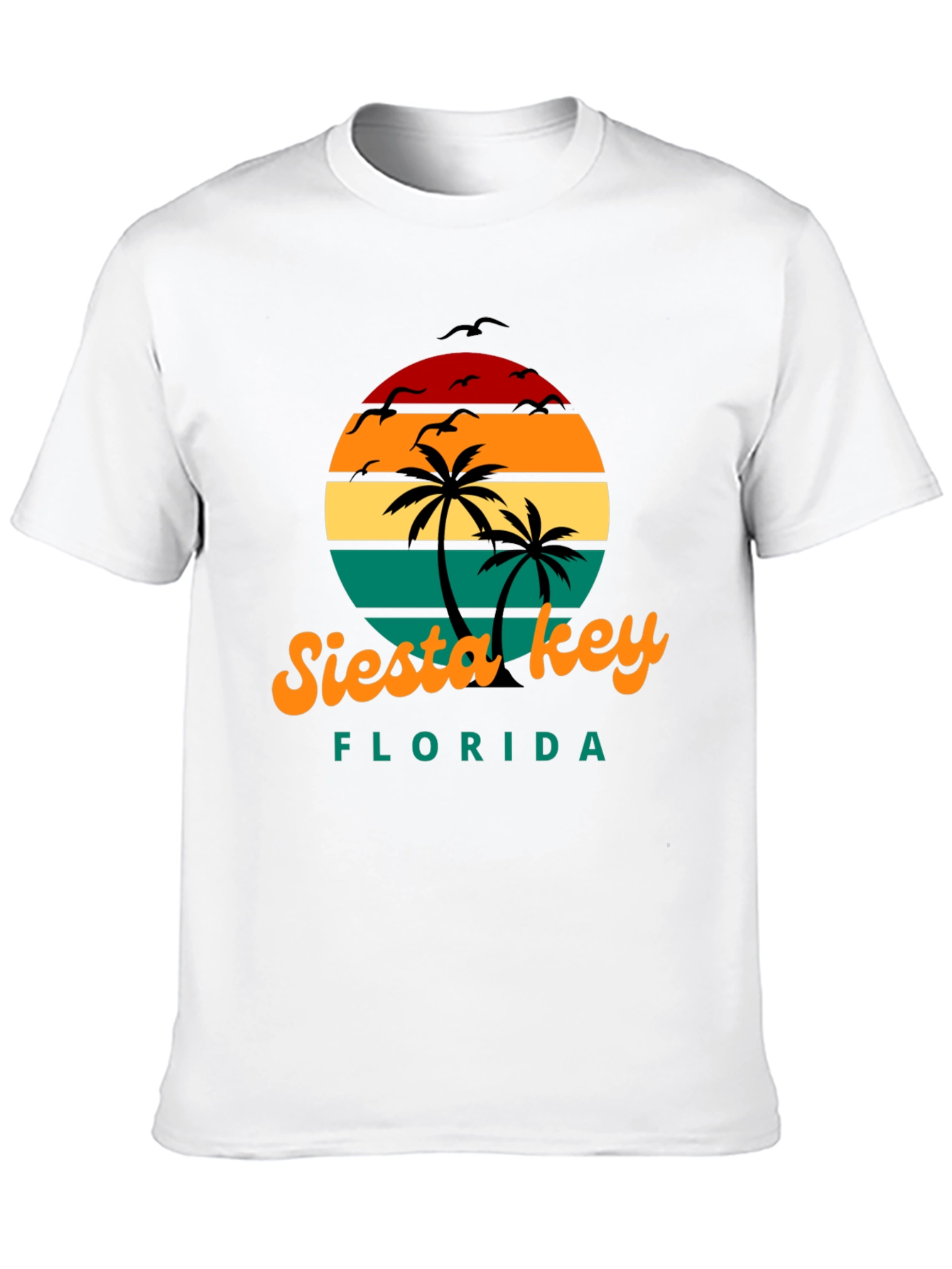 Siesta Key Florida Retro Sunset T-Shirt