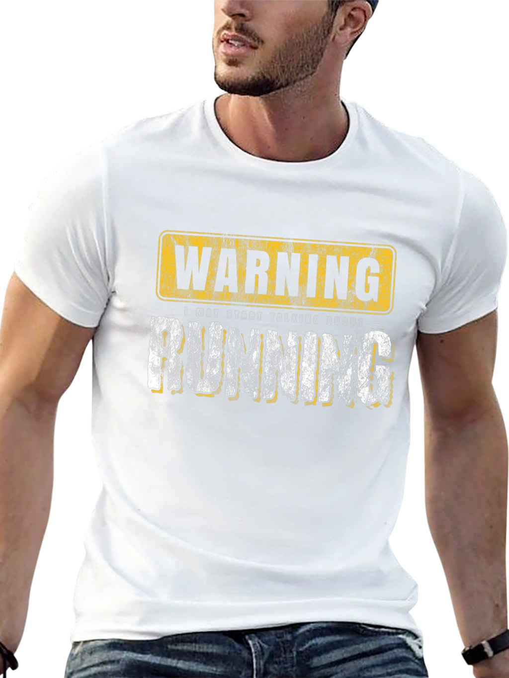 Warning Running Graphic T-Shirt