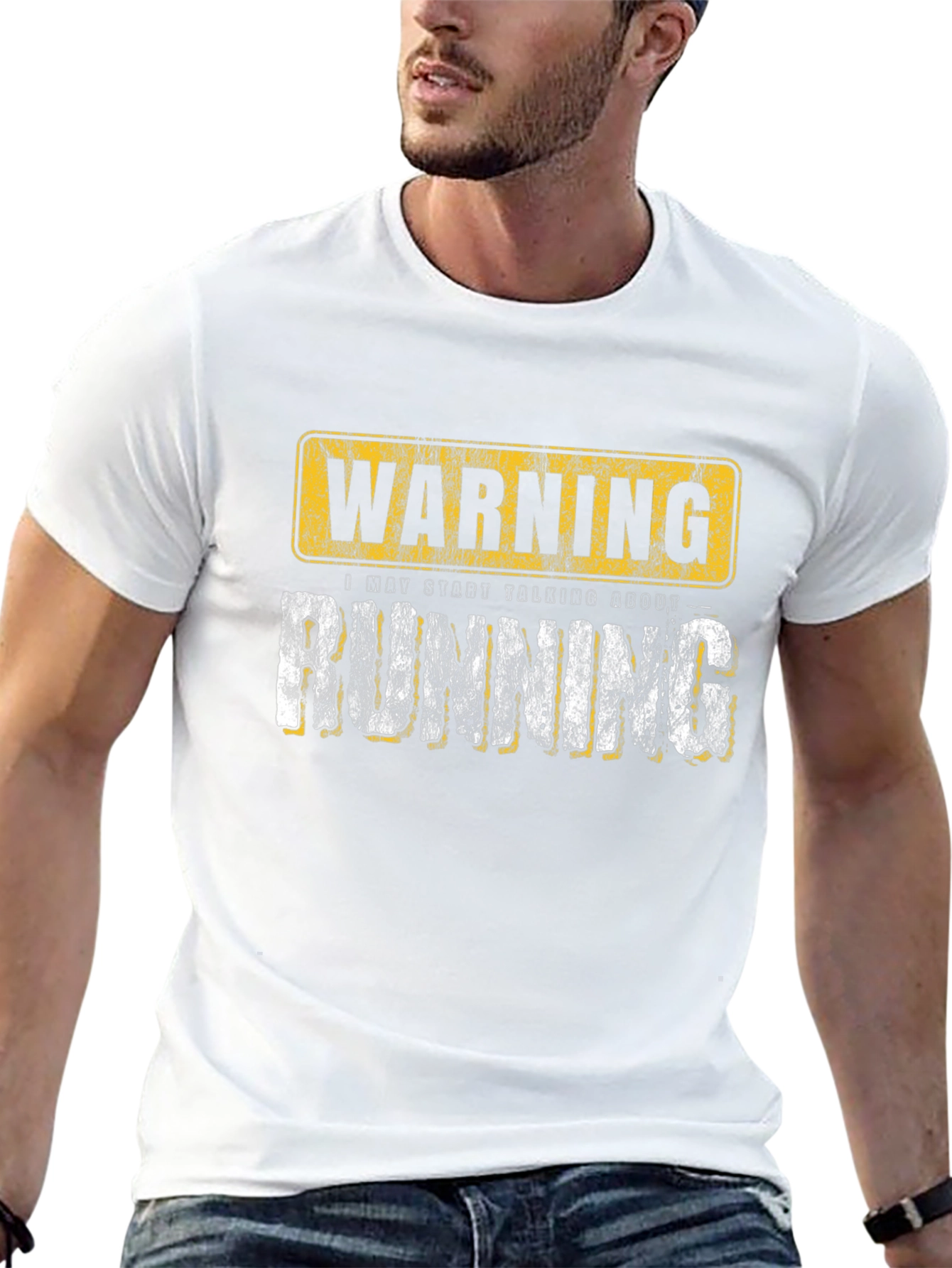 Warning Running Graphic T-Shirt