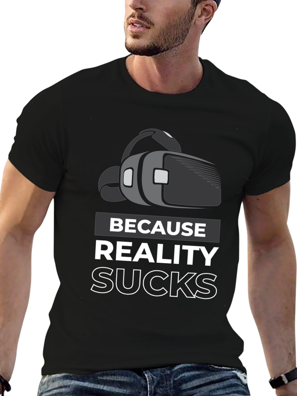 Reality Sucks VR T-Shirt - Gamer Tee