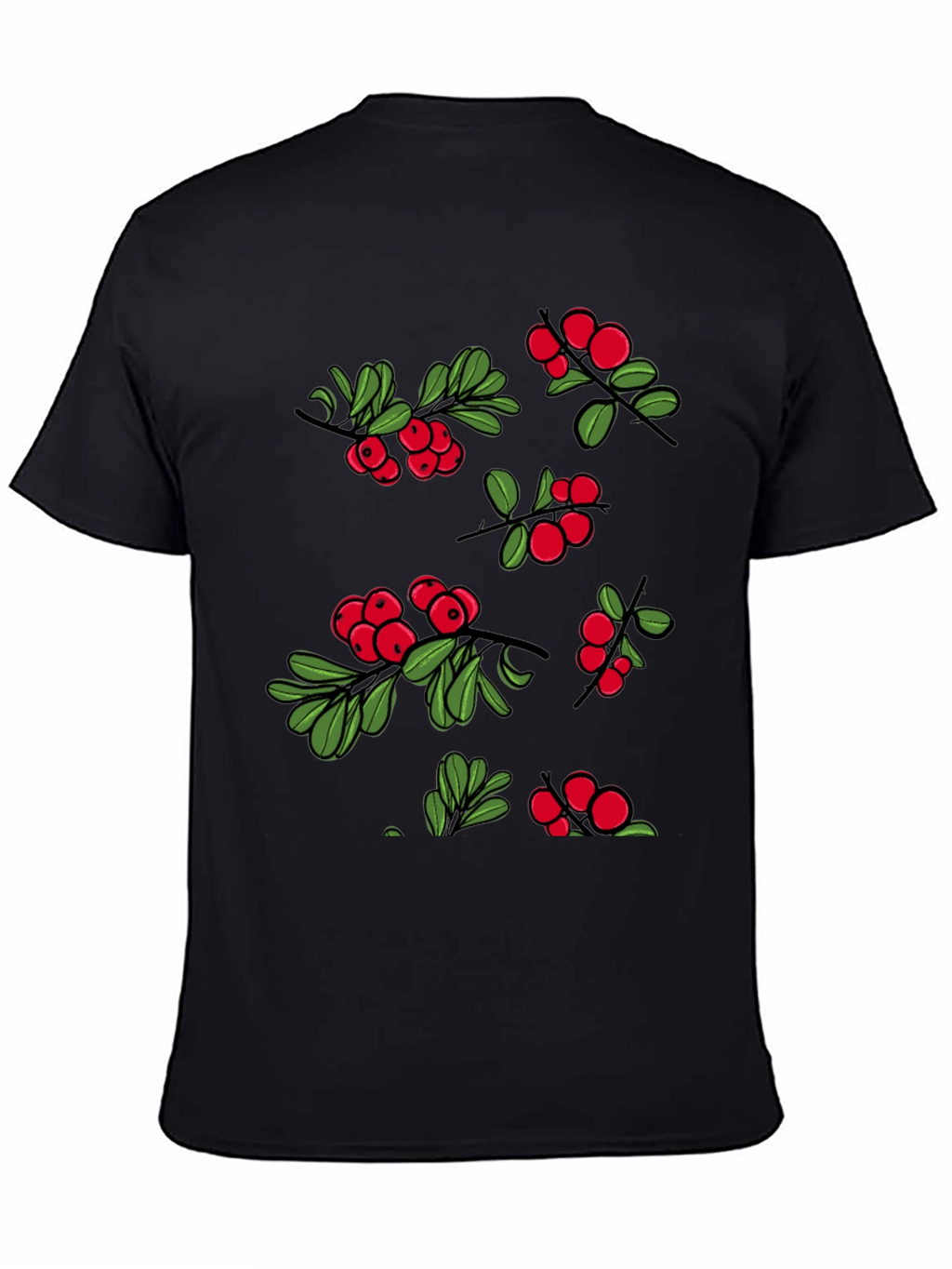 Berry Design Black T-Shirt
