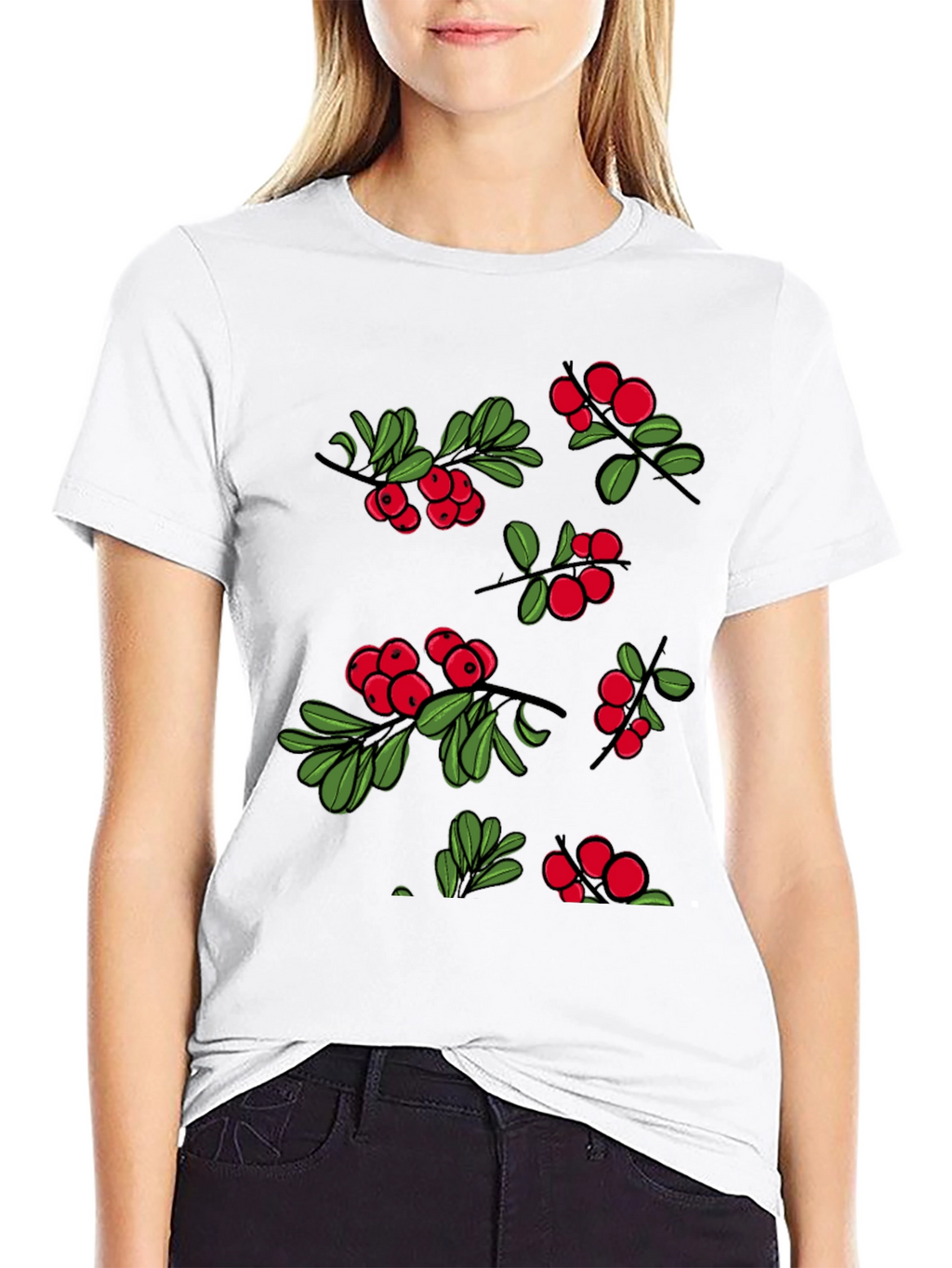 Berry Design Black T-Shirt