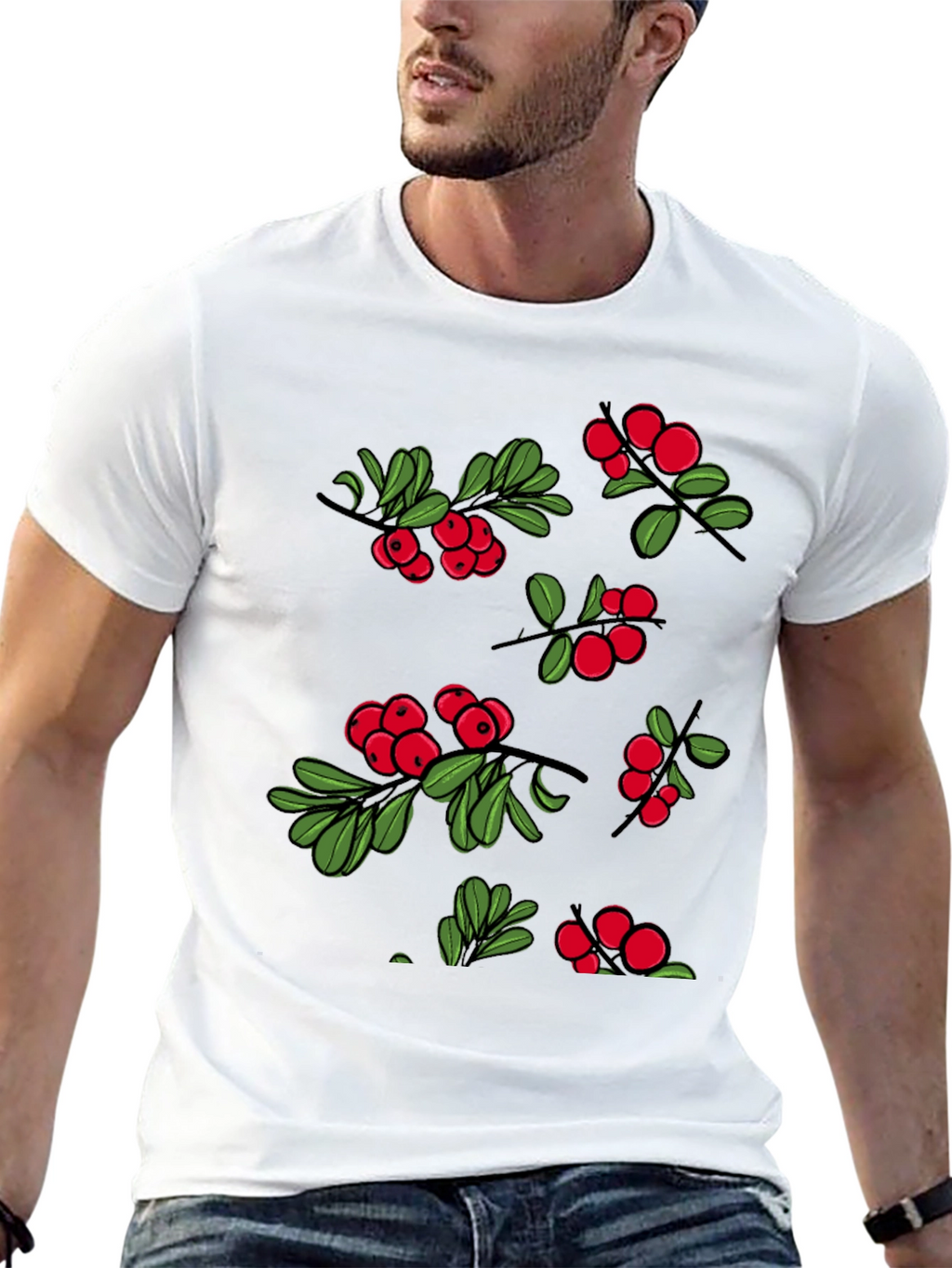 Berry Design Black T-Shirt