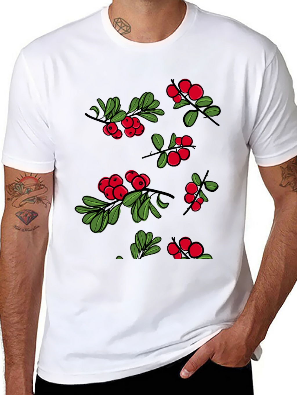 Berry Design Black T-Shirt