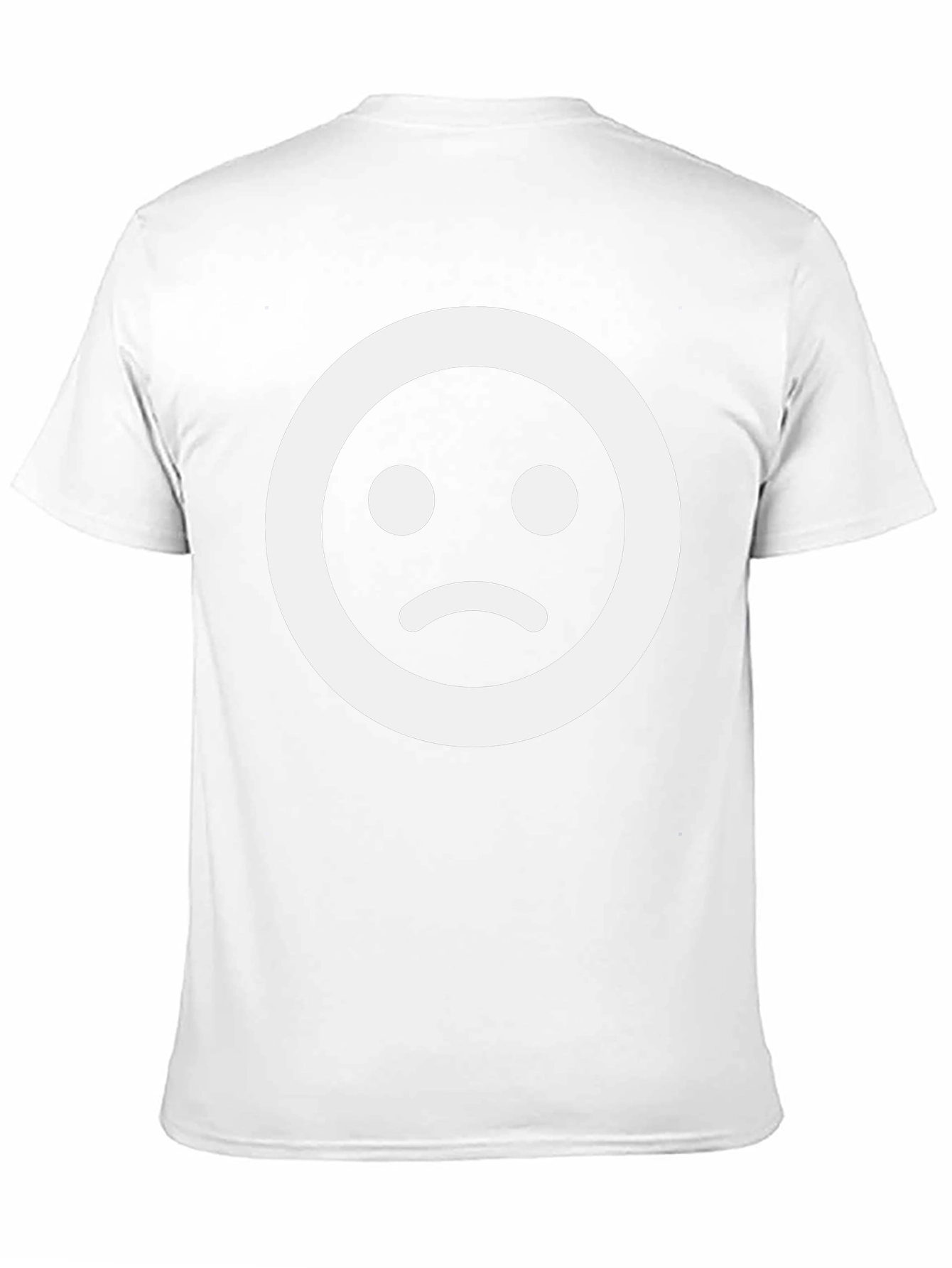 Sad Face Graphic Tee - Black Unisex T-Shirt