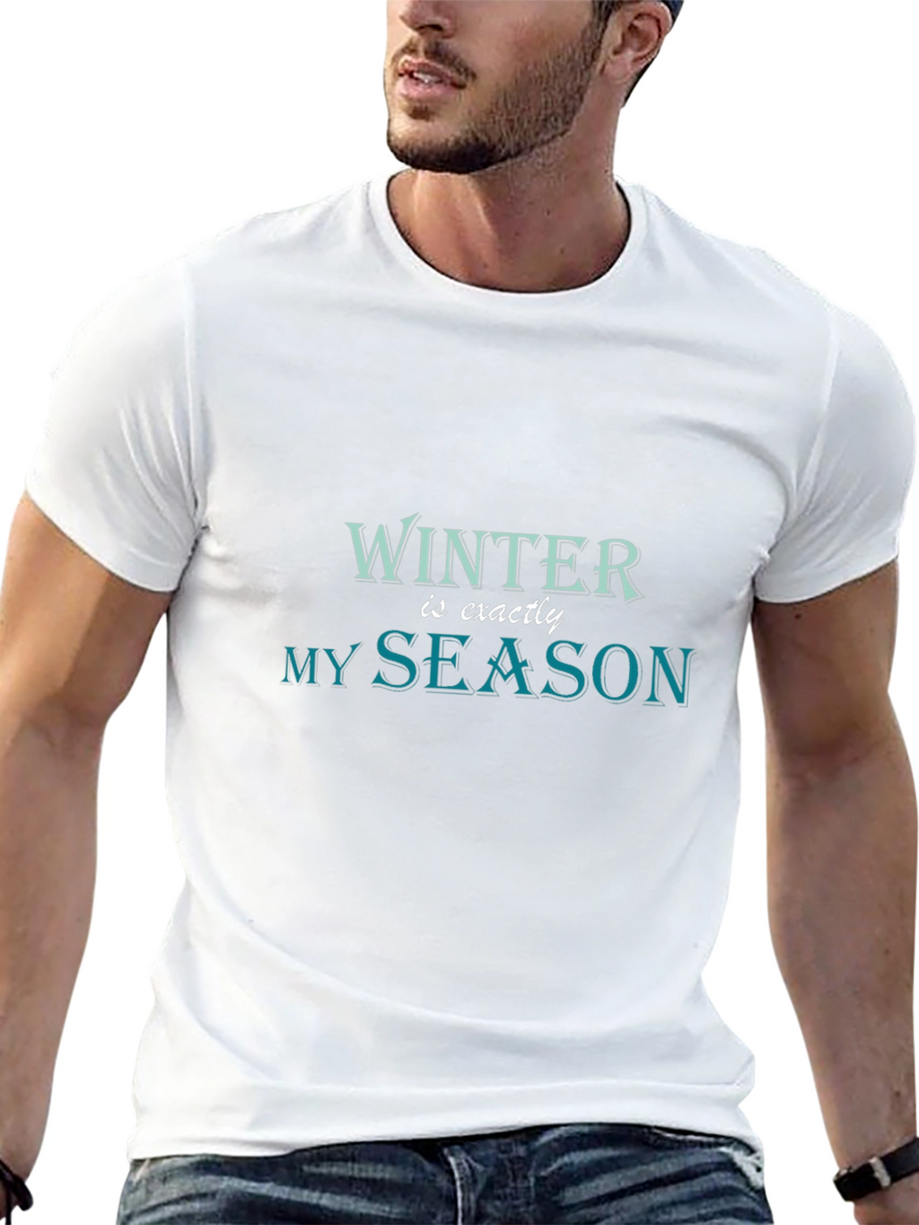 Winter is Exactly My Season Black T-Shirt