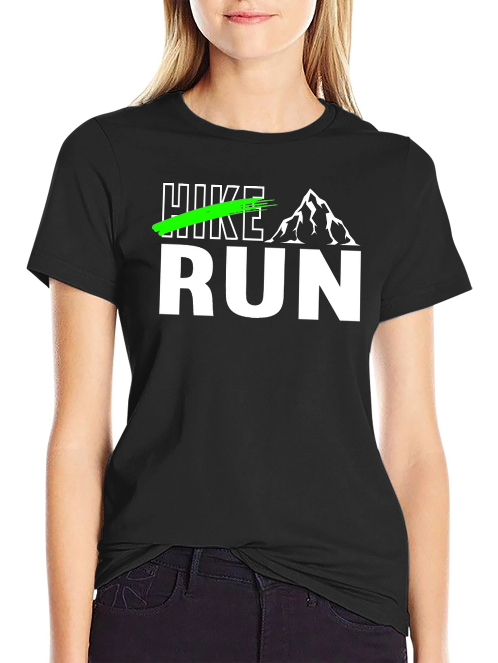Hike Run Mountain Graphic Tee