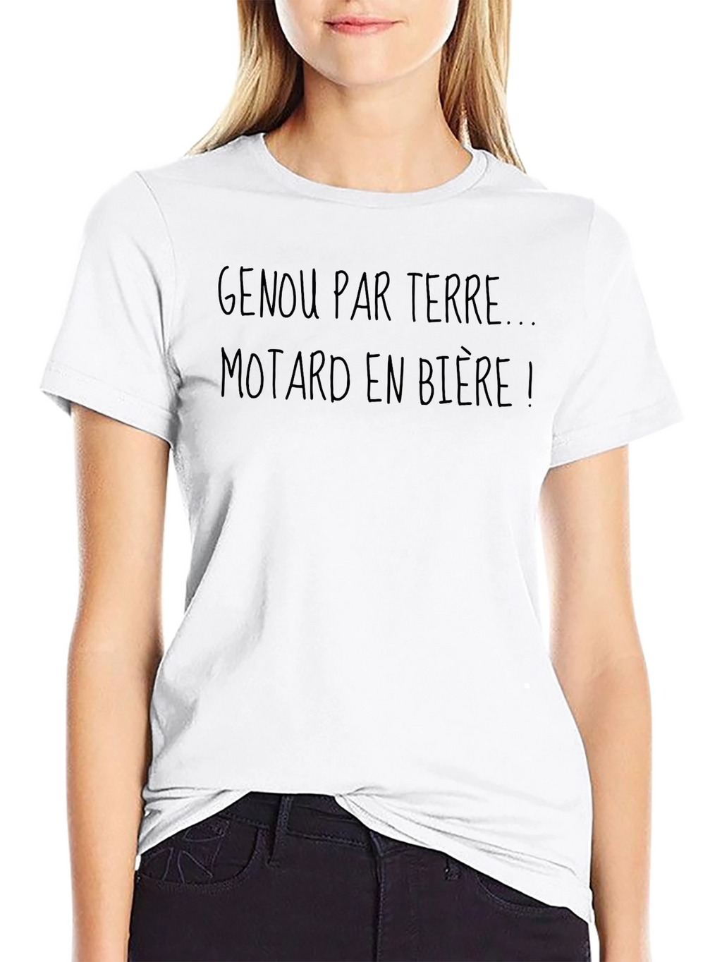 Genou par Terre Biker T-Shirt - Black