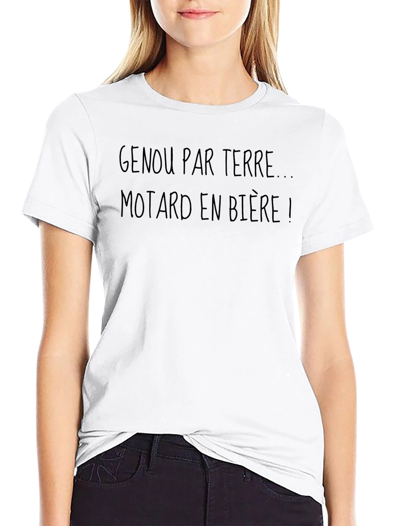 Genou par Terre Biker T-Shirt - Black