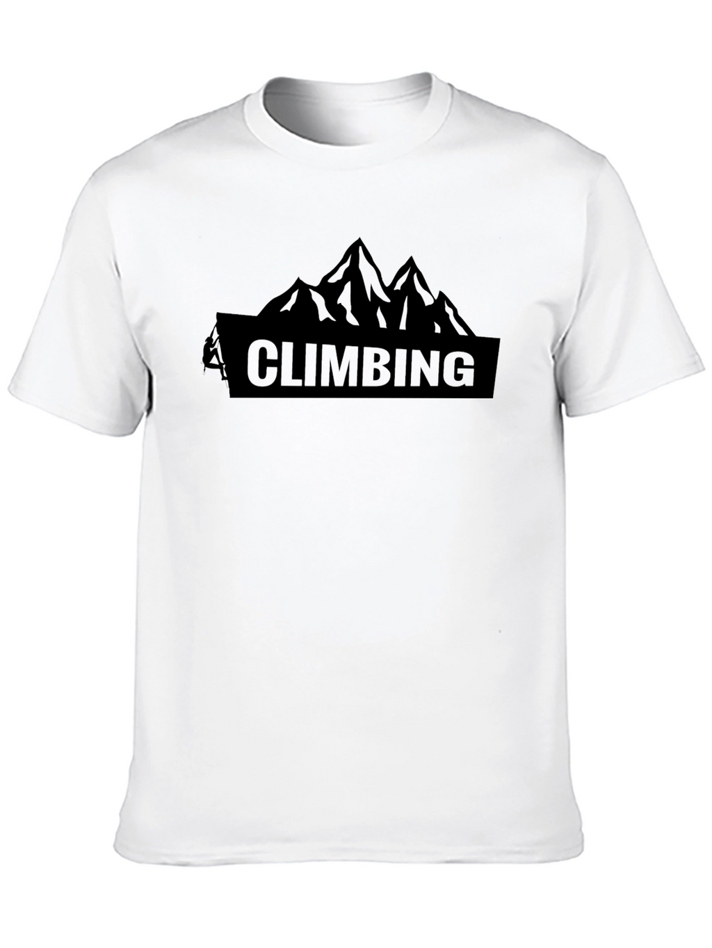 Climbing Mountain Graphic T-Shirt - Black