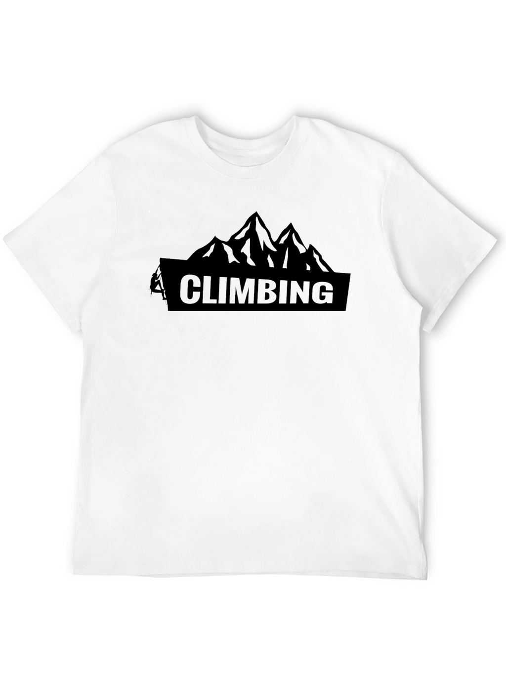 Climbing Mountain Graphic T-Shirt - Black