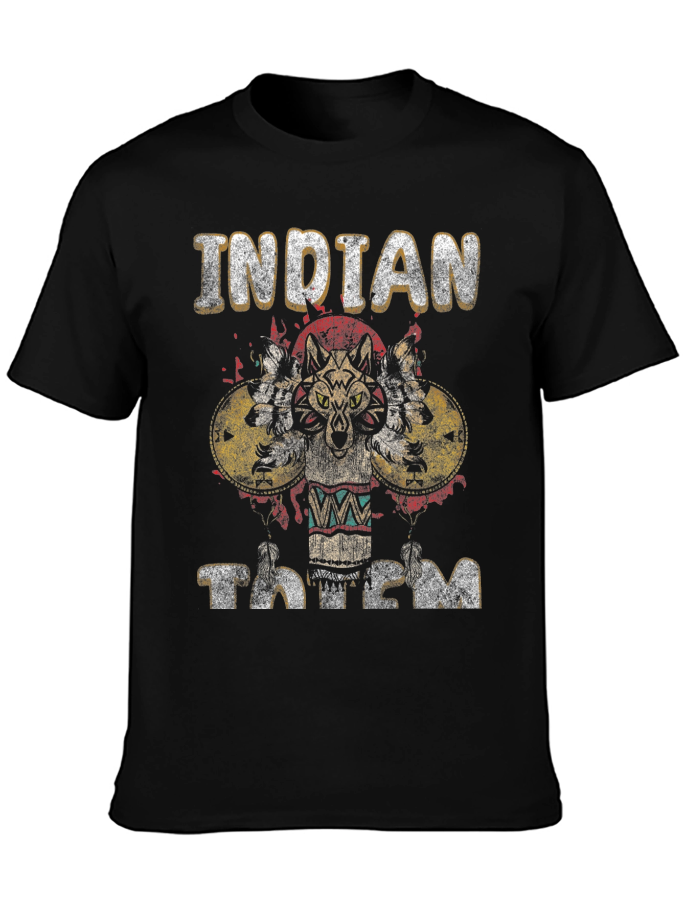 Indian Totem Graphic T-Shirt