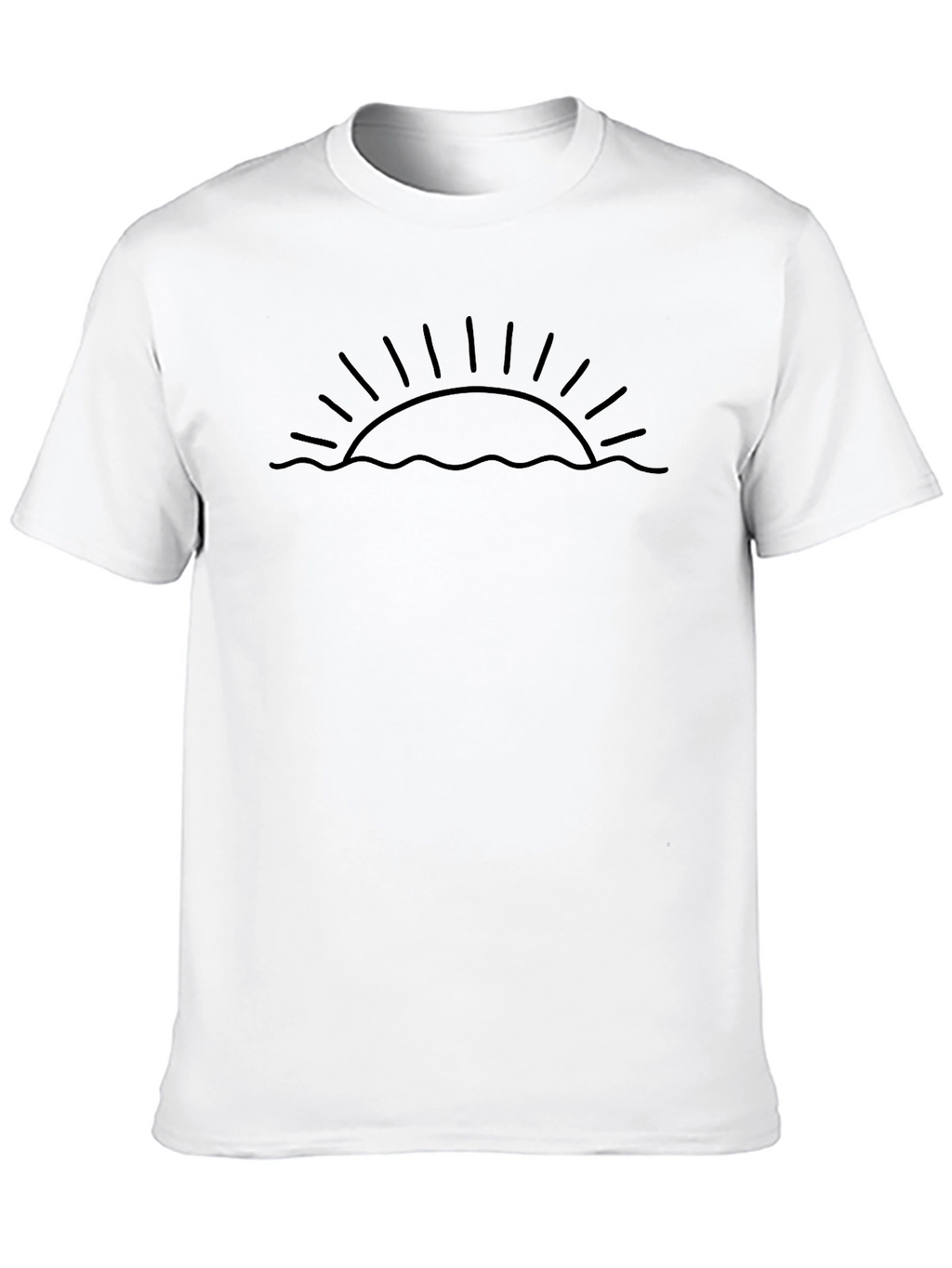 Minimalist Sunset Graphic T-Shirt
