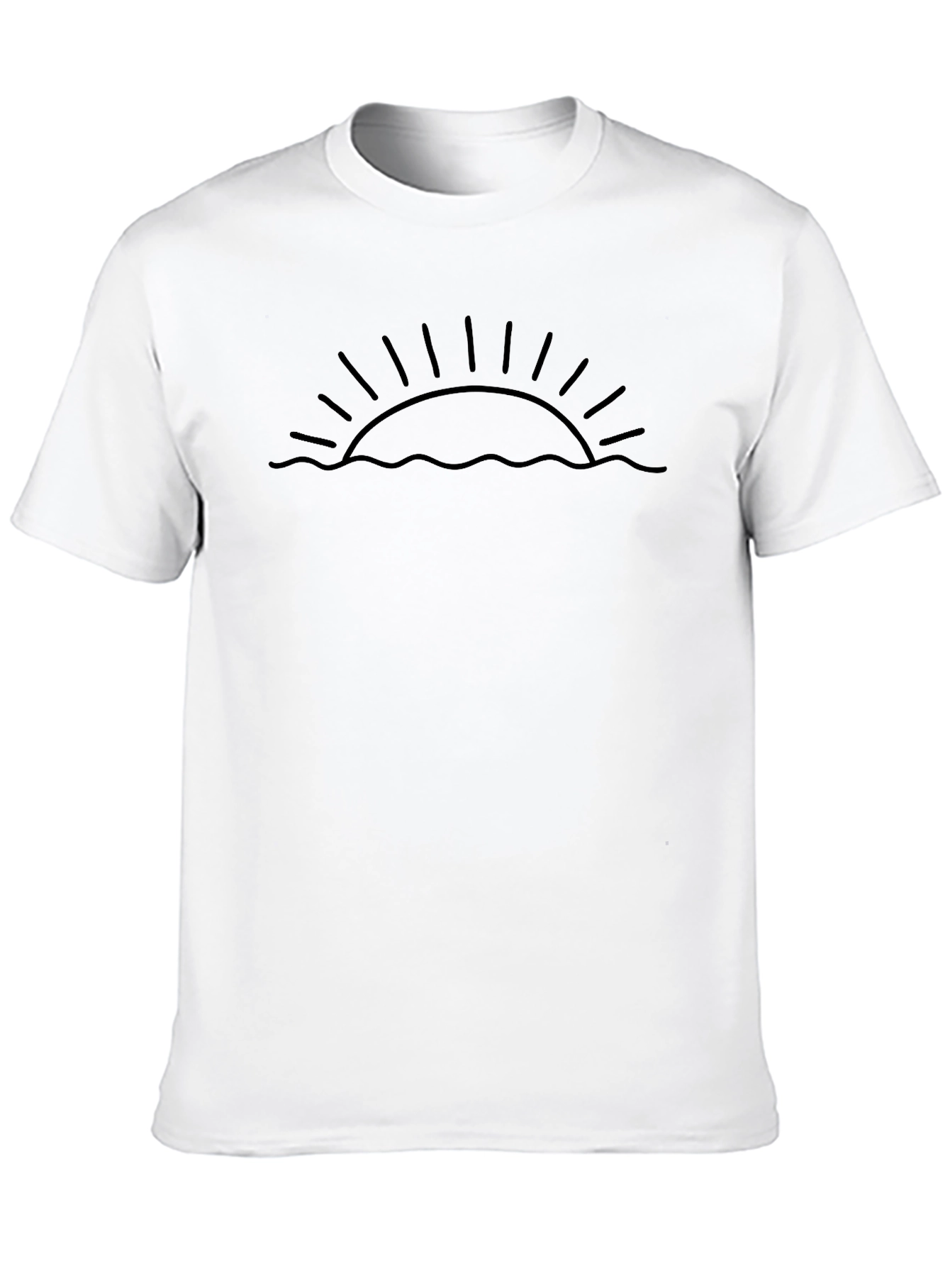 Minimalist Sunset Graphic T-Shirt