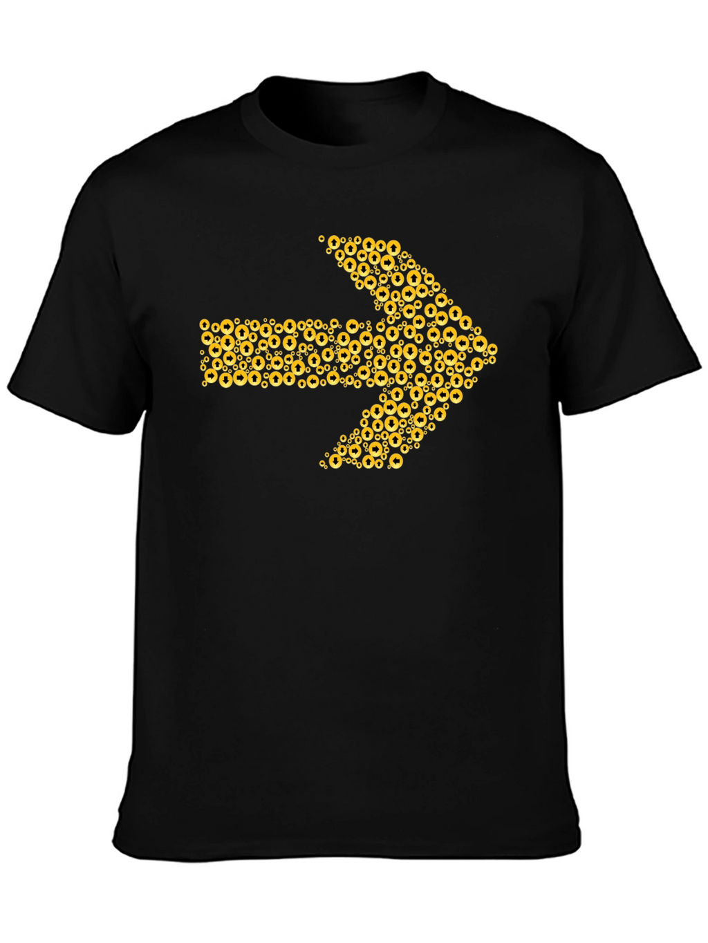 Arrow Design Black Graphic Tee